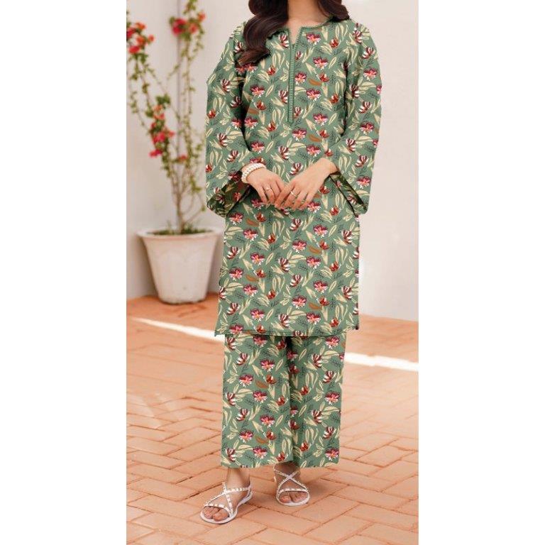 2PC- Unstitched Digital Printed Lawn Suit US5009
