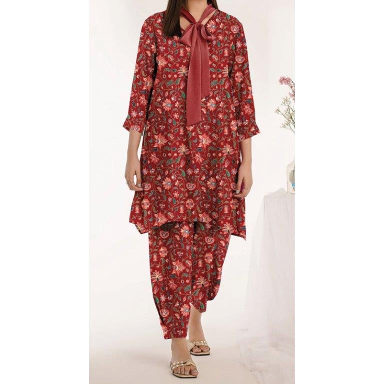 2PC- Unstitched Digital Printed Lawn Suit US5018