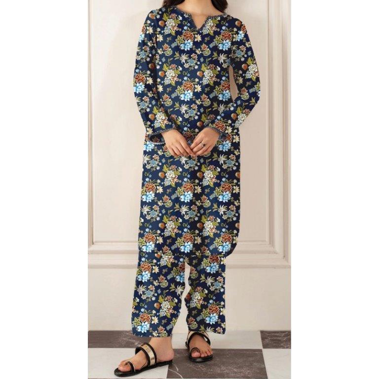 2PC- Unstitched Digital Printed Lawn Suit US5020