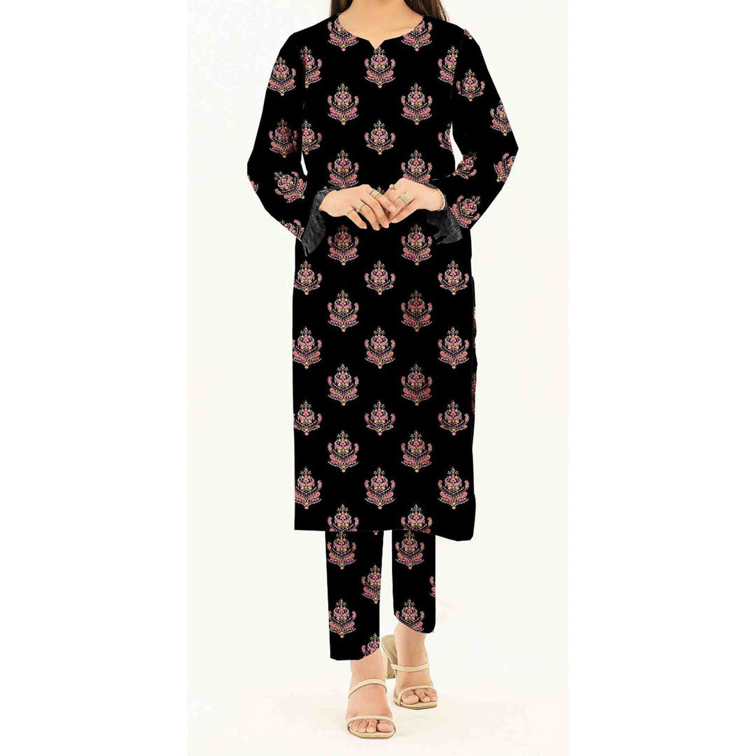 2PC- Unstitched Digital Printed Cambric Suit US5045