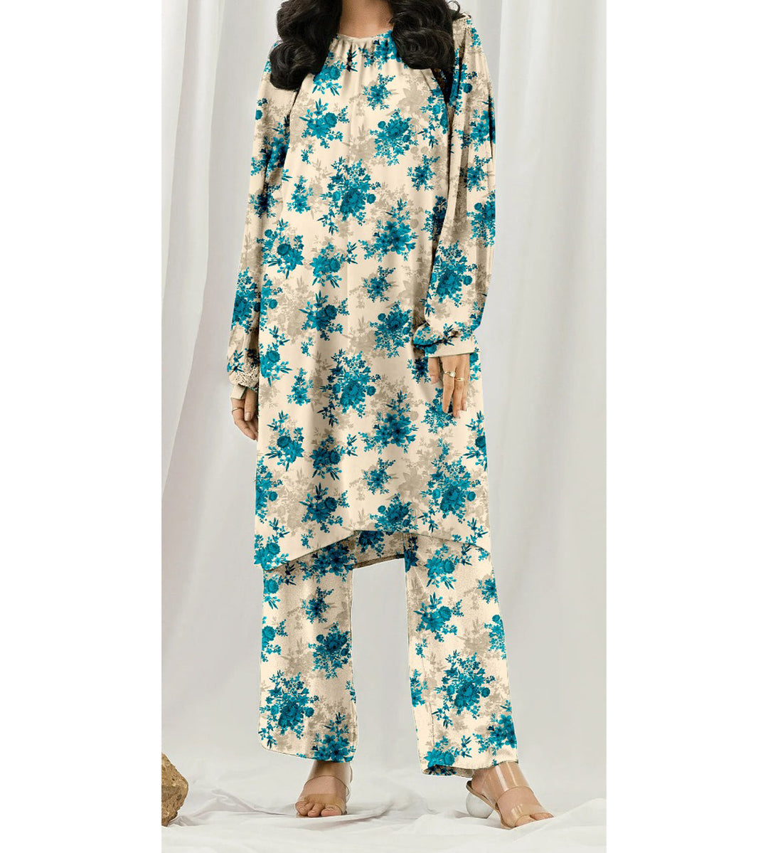 2PC- Unstitched Digital Printed Lawn Suit US5156