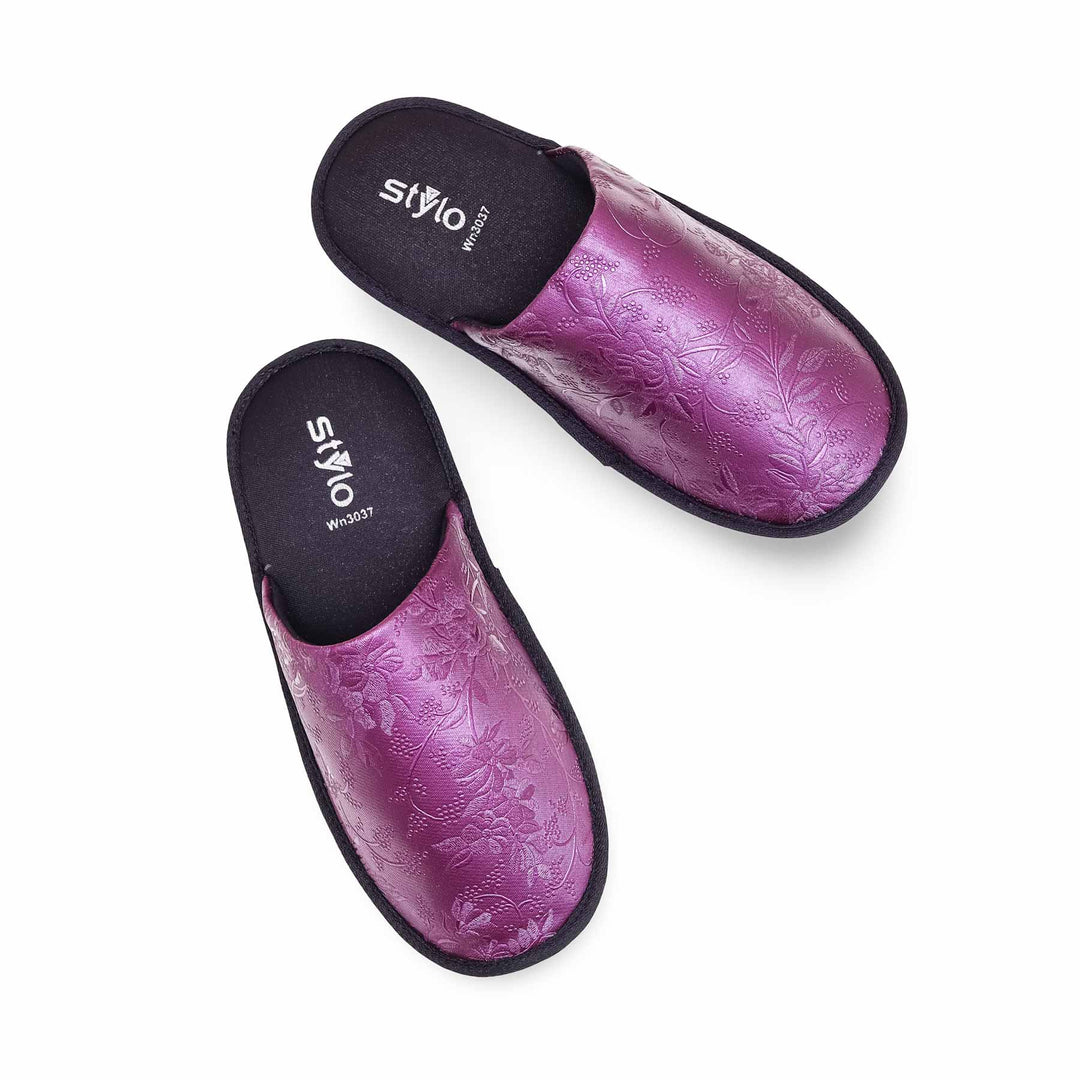 Purple Warm Slipper WN3037