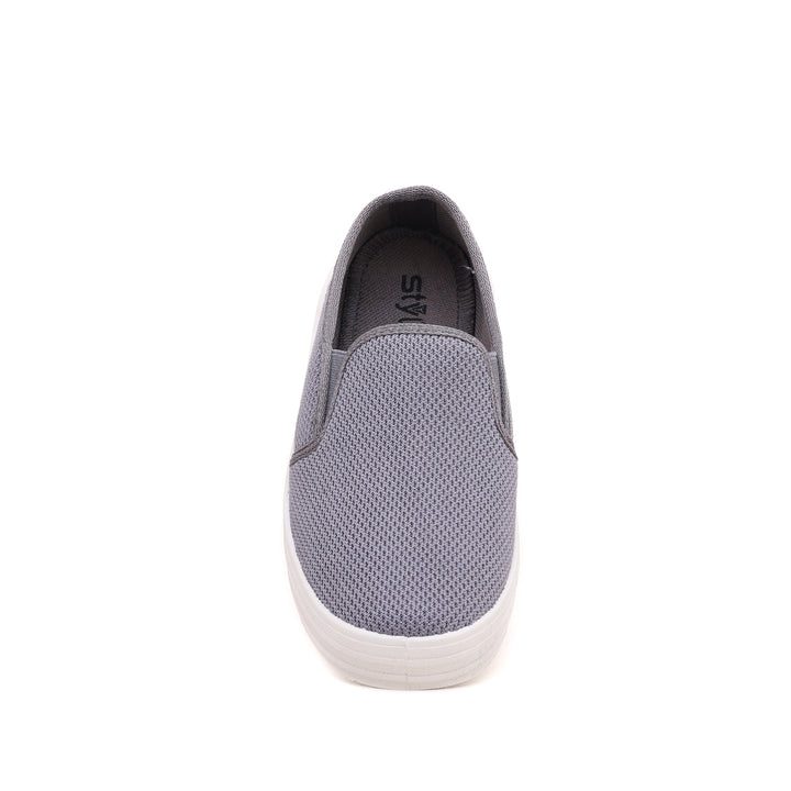 Grey Casual Slip Ons WN6139