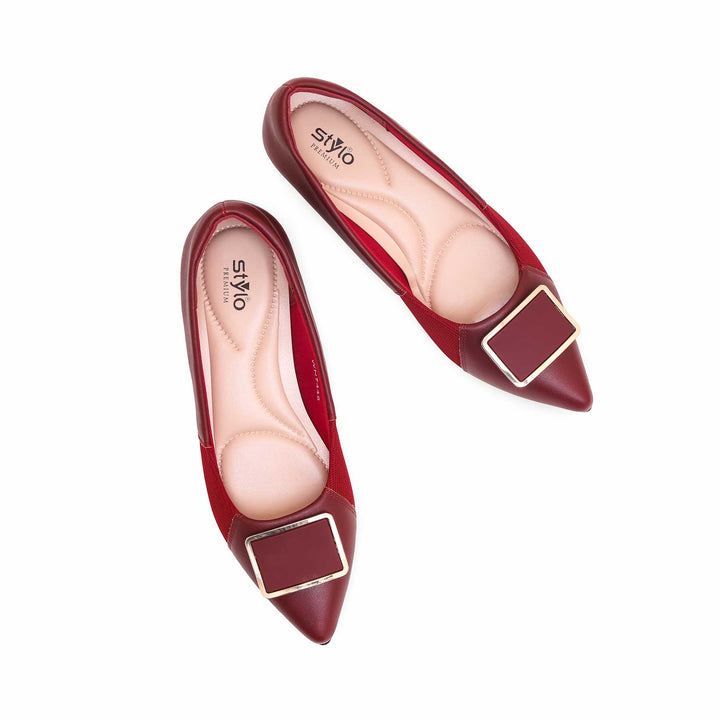 Burgundy Court Shoes WN7448