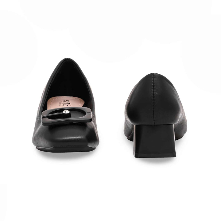 Black Winter Court Shoes WN7452