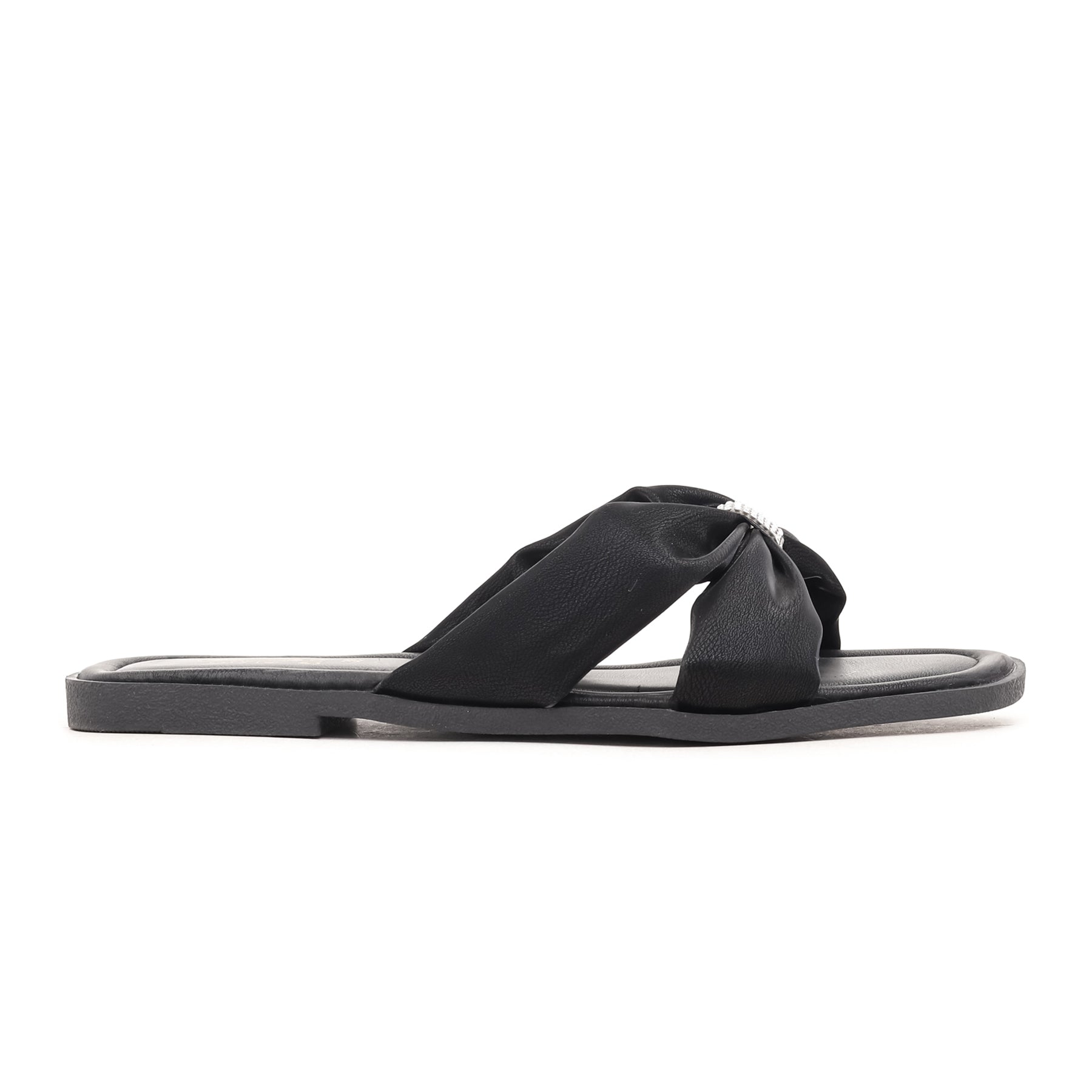 Black Casual Chappal CL1239