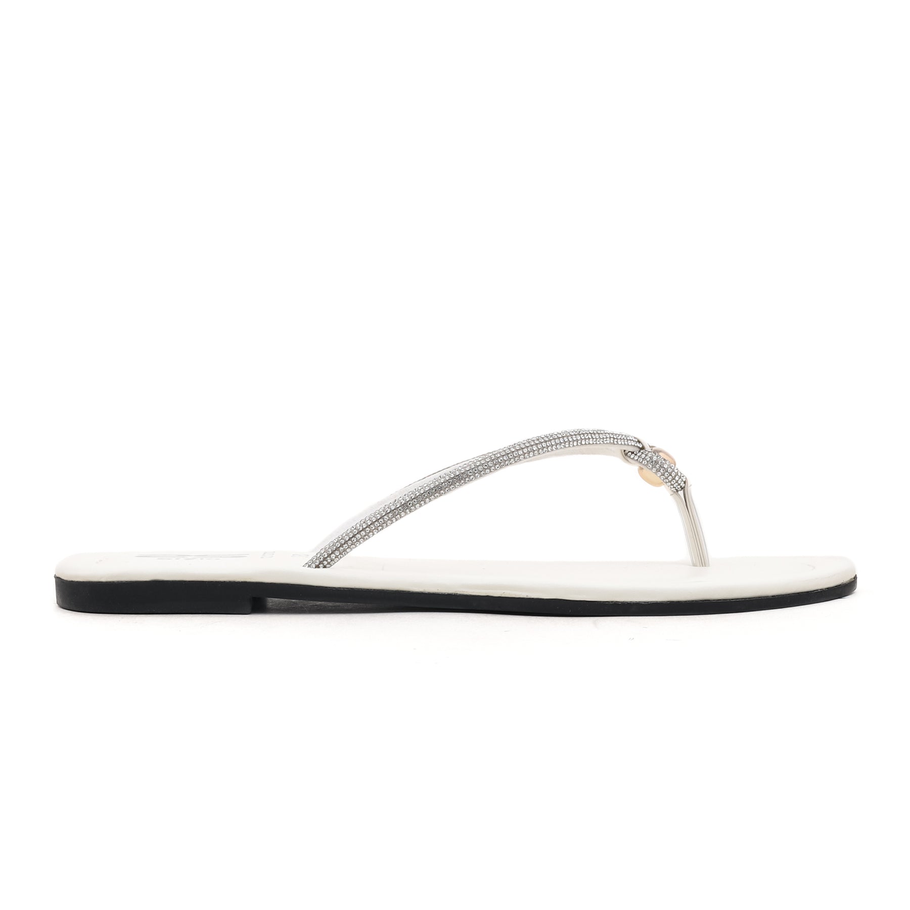 White Casual Chappal CL1272