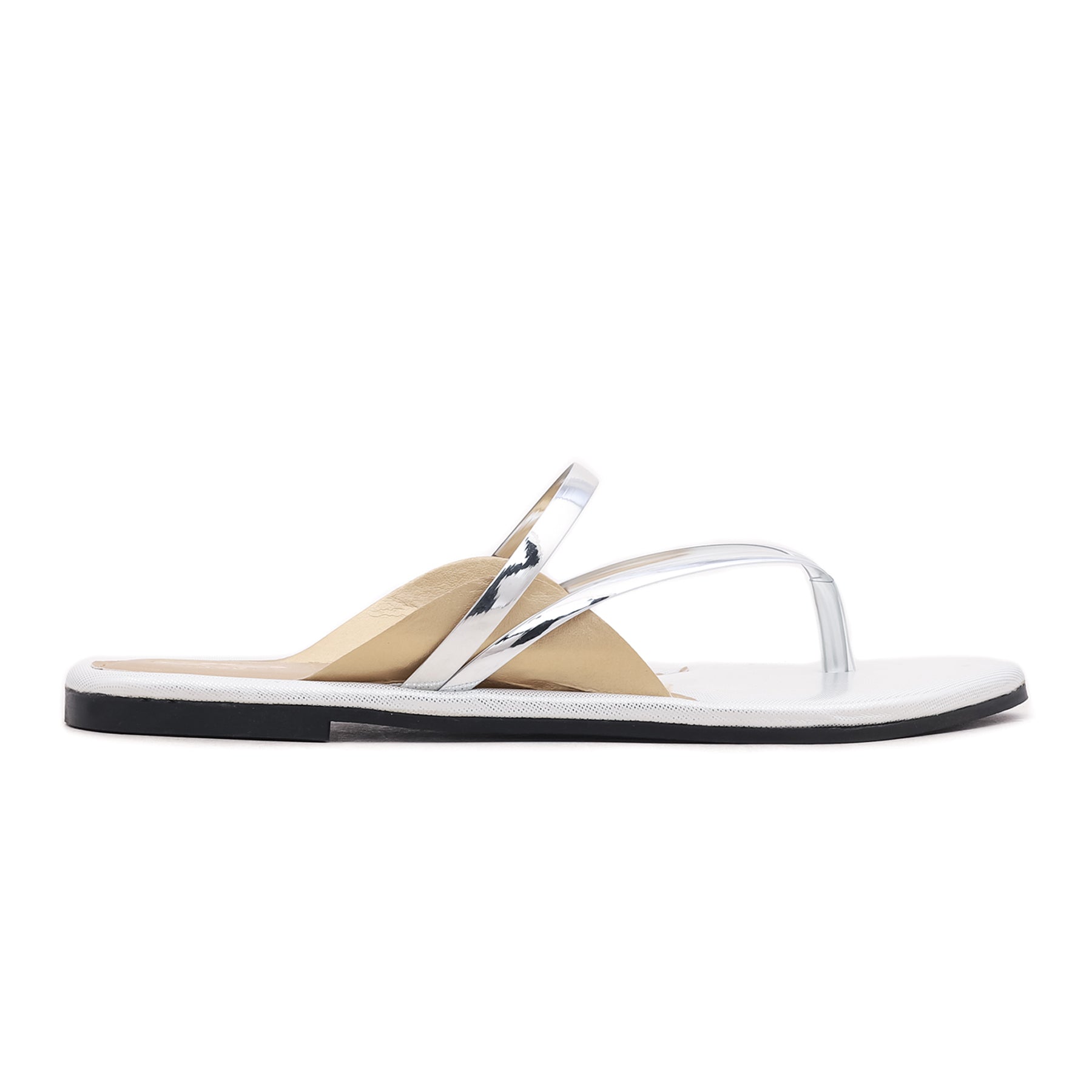 Silver Casual Chappal CL1284