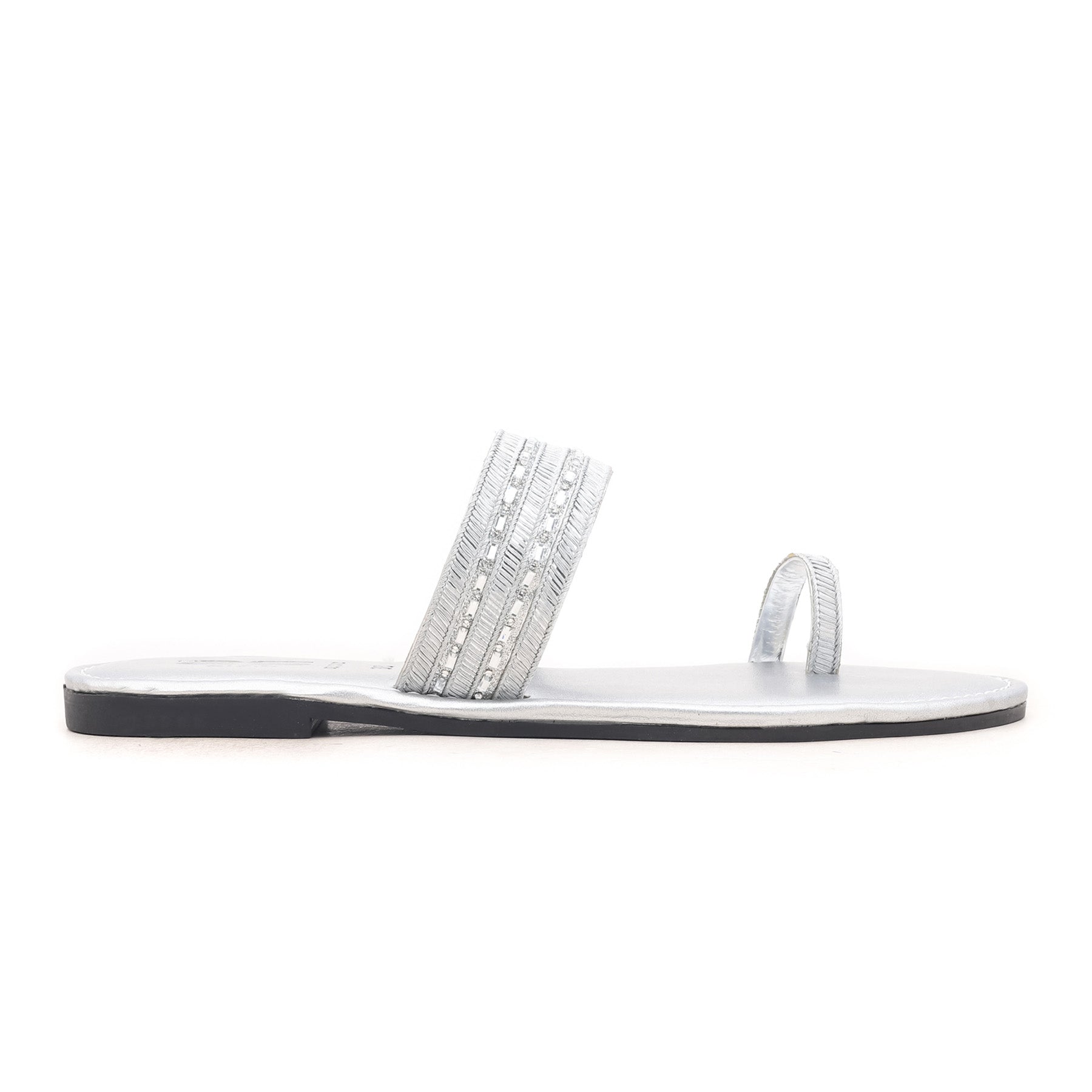 Silver Casual Chappal CL1342
