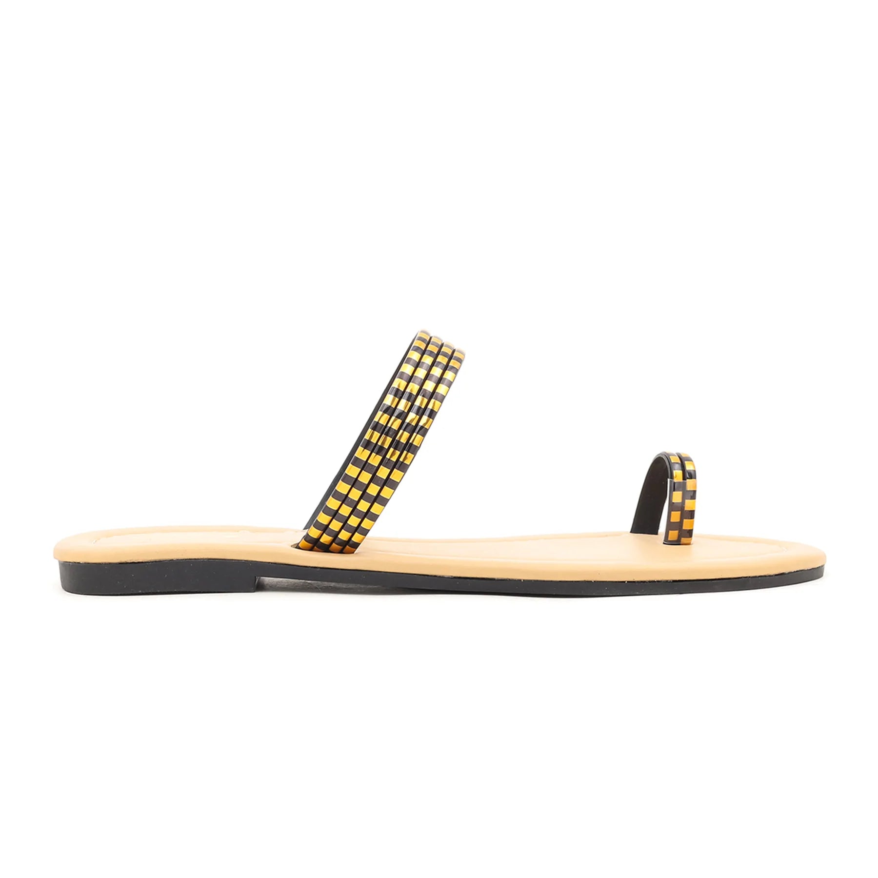 Black Casual Chappal CL1385