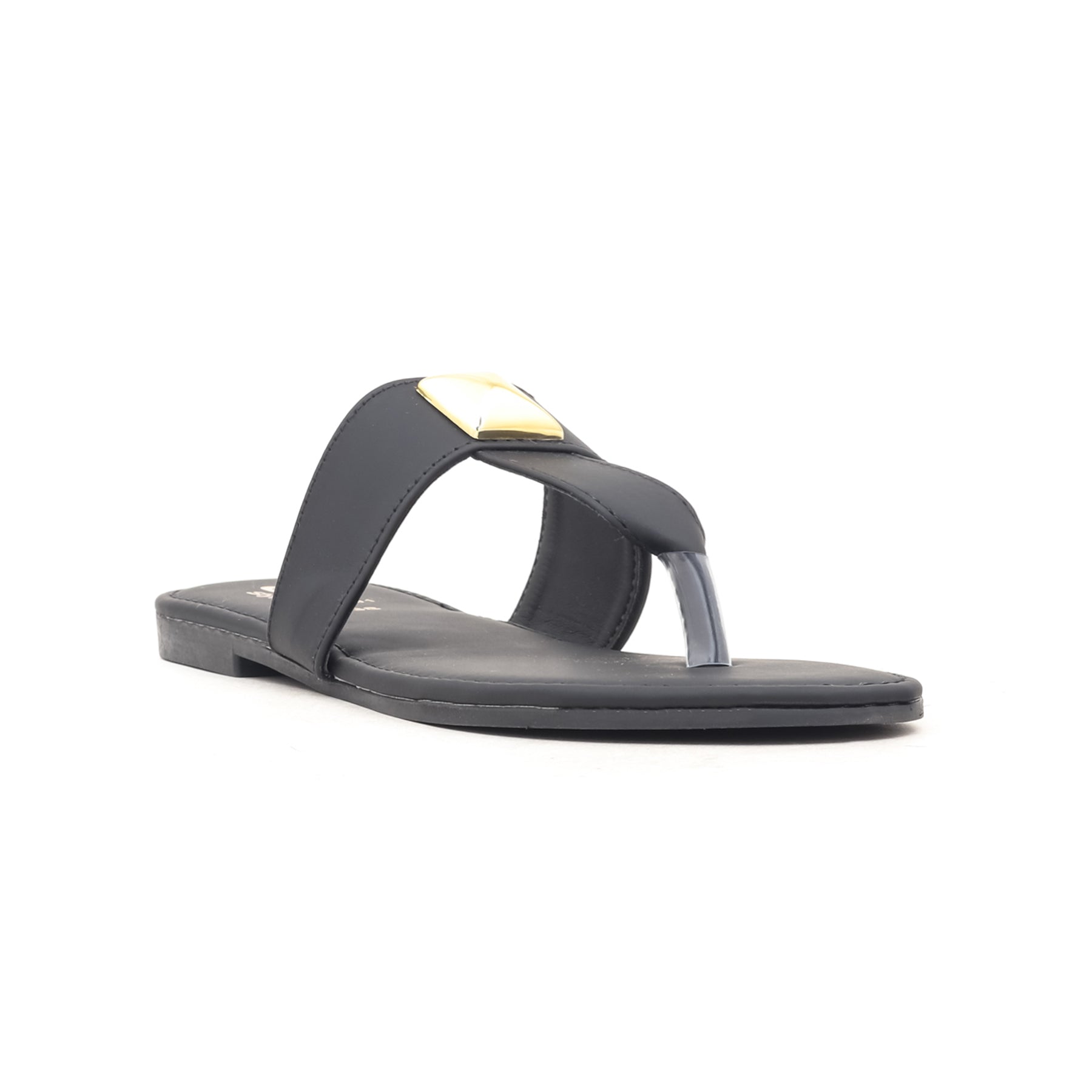 Black Casual Chappal CL1391