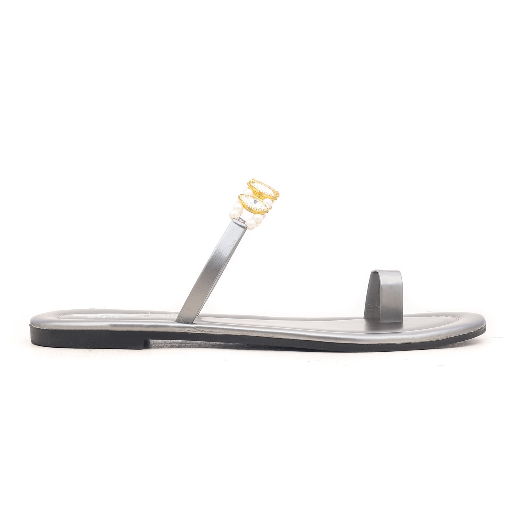 Grey Casual Chappal CL1421