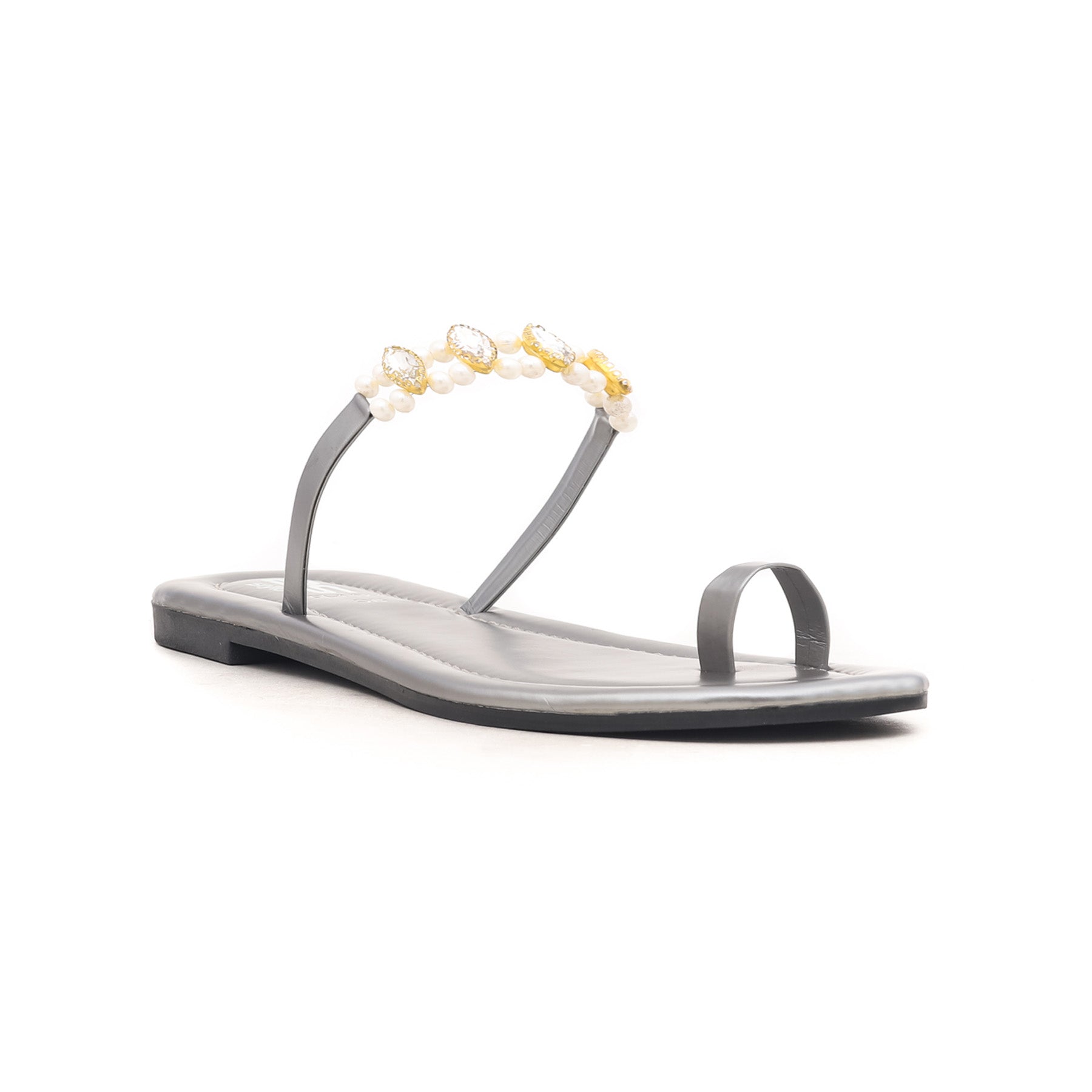 Grey Casual Chappal CL1421