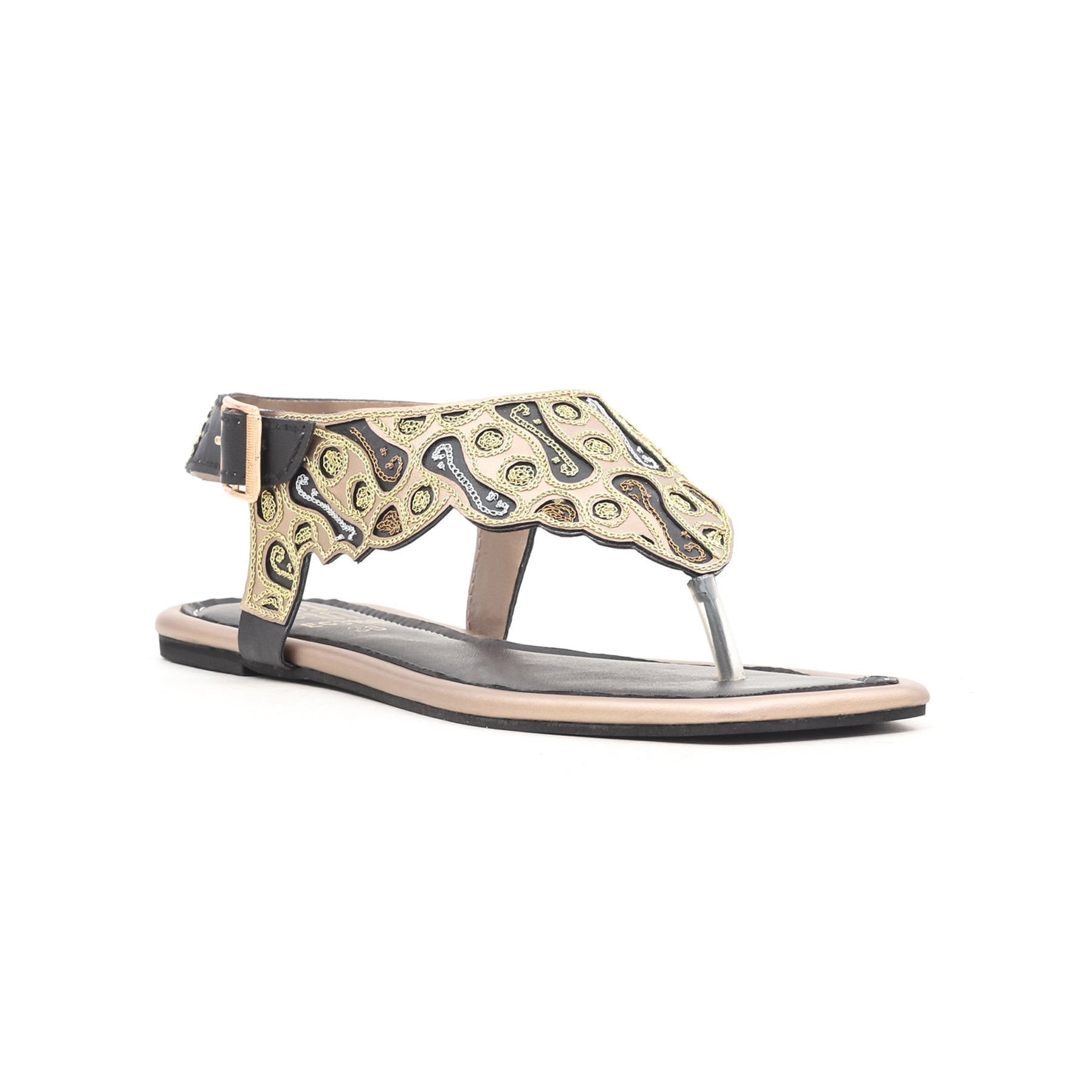 Black Ethnic Kohaty Chappal EC3158