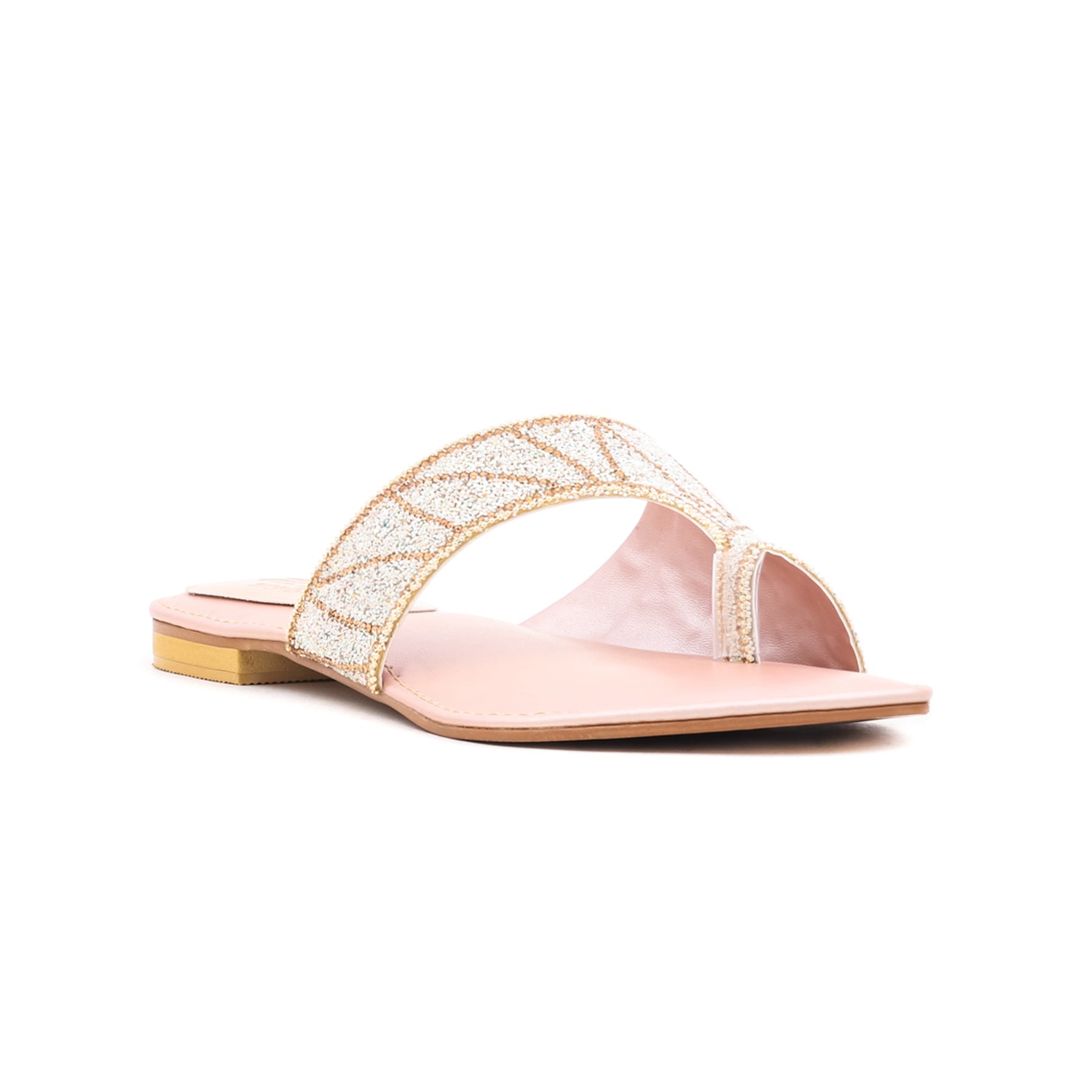 Peach Fancy Chappal FN0584