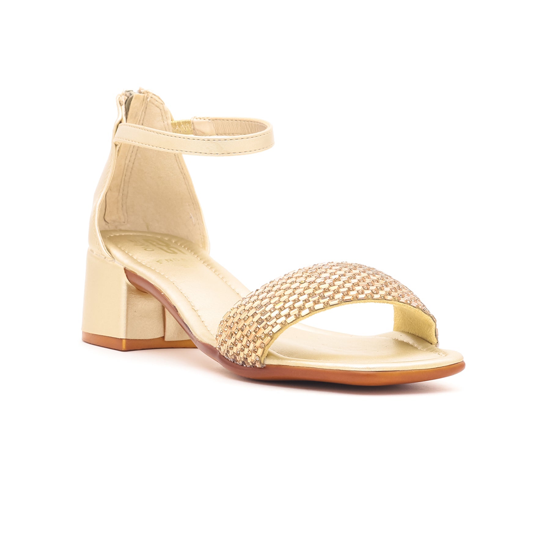 Fancy on sale gold sandals