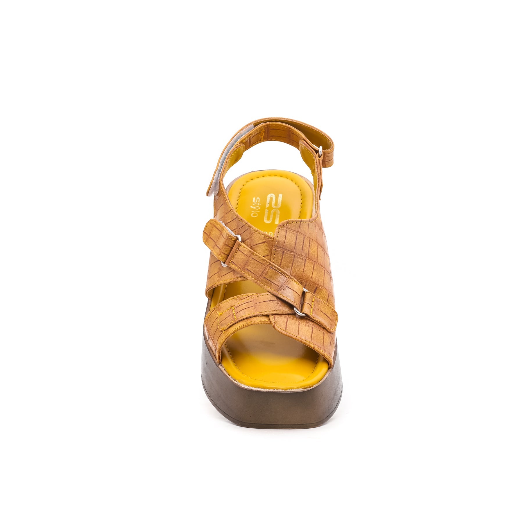 Yellow Wedge Sandal FR5090 – Stylo Global