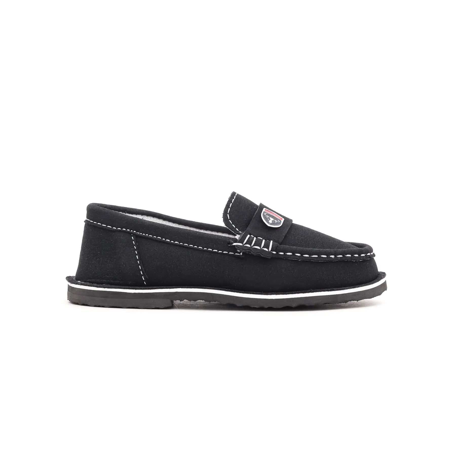 Boys Black Casual Moccasin KD0316