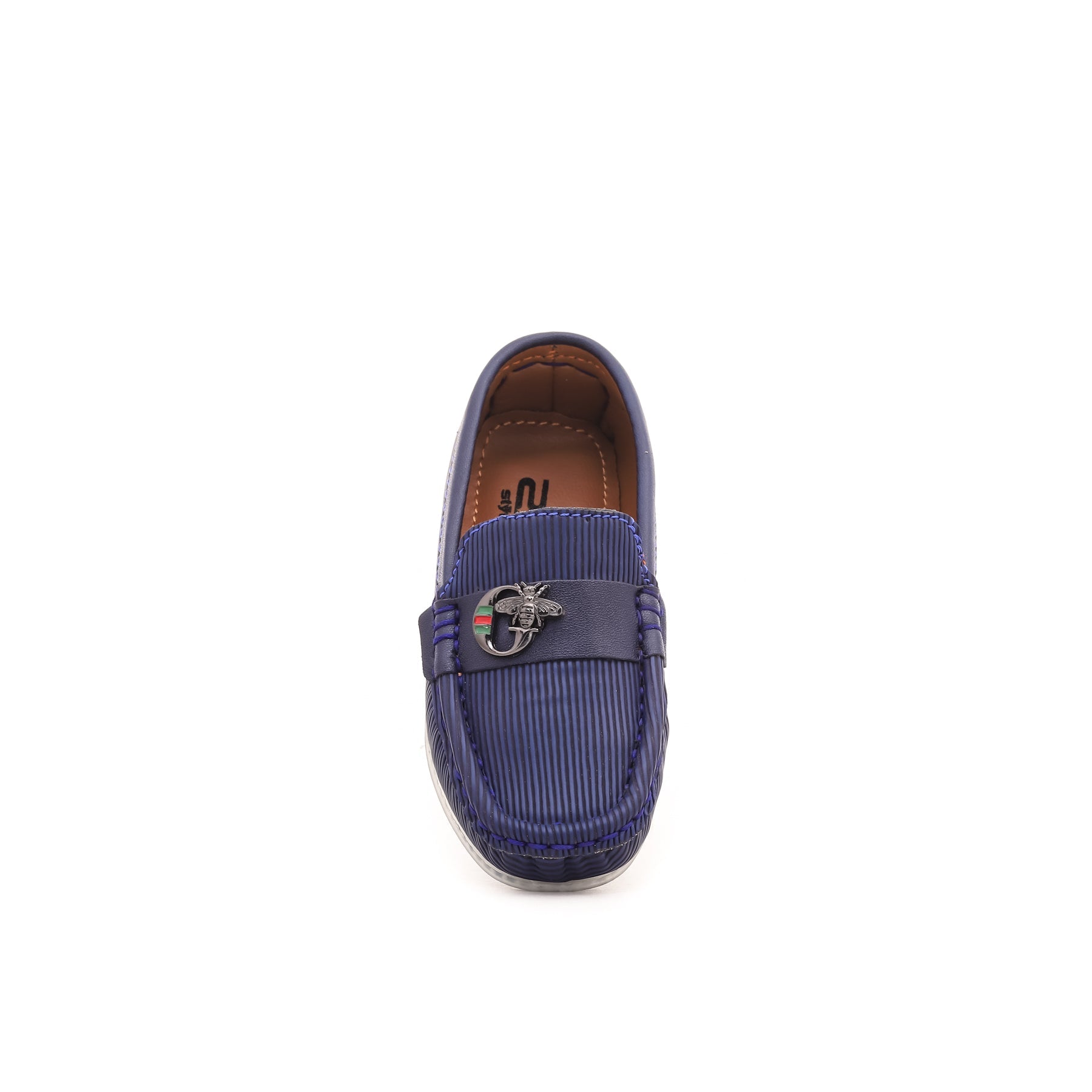 Boys Navy Formal Moccasins KD0640