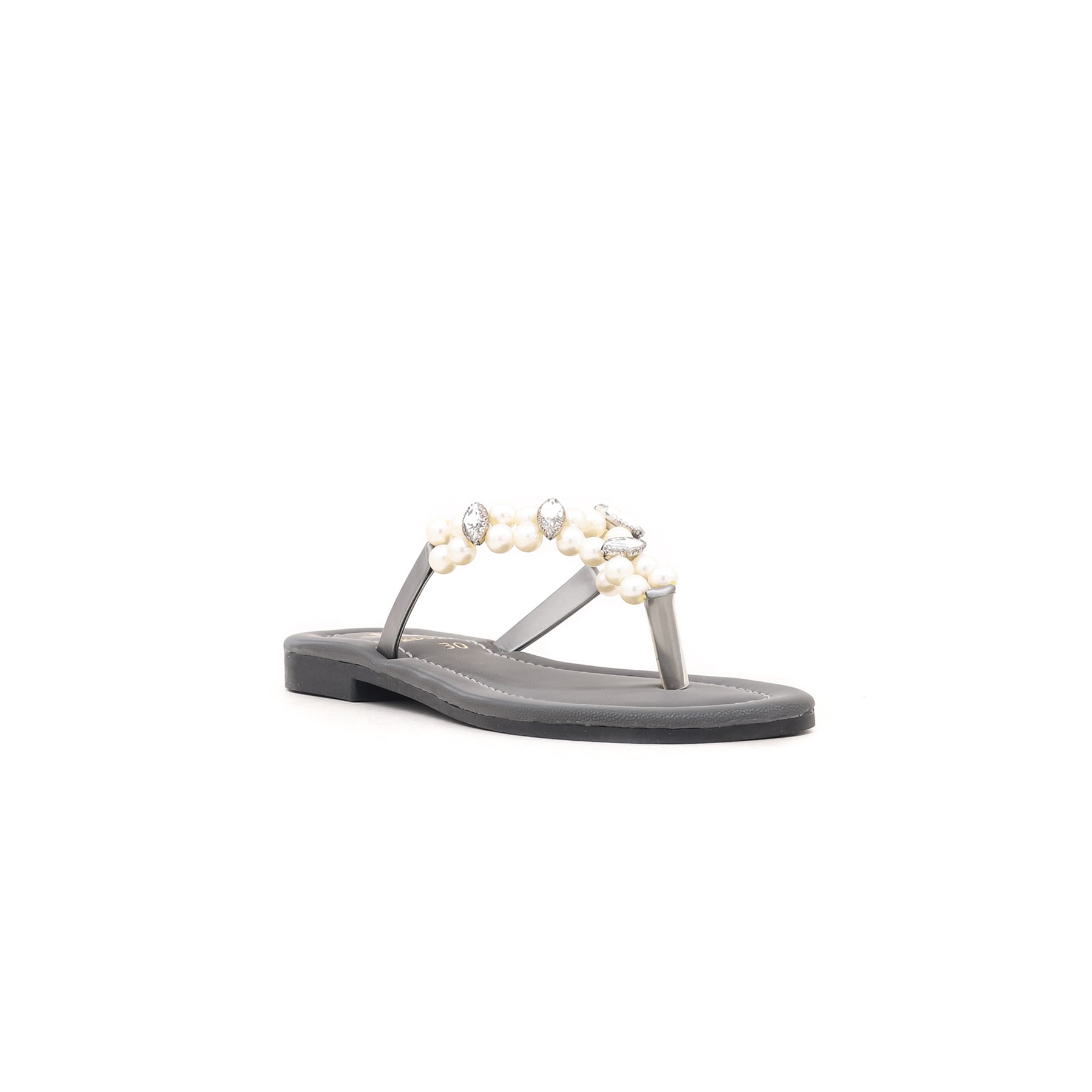Girls Grey Formal Chappal KD5221