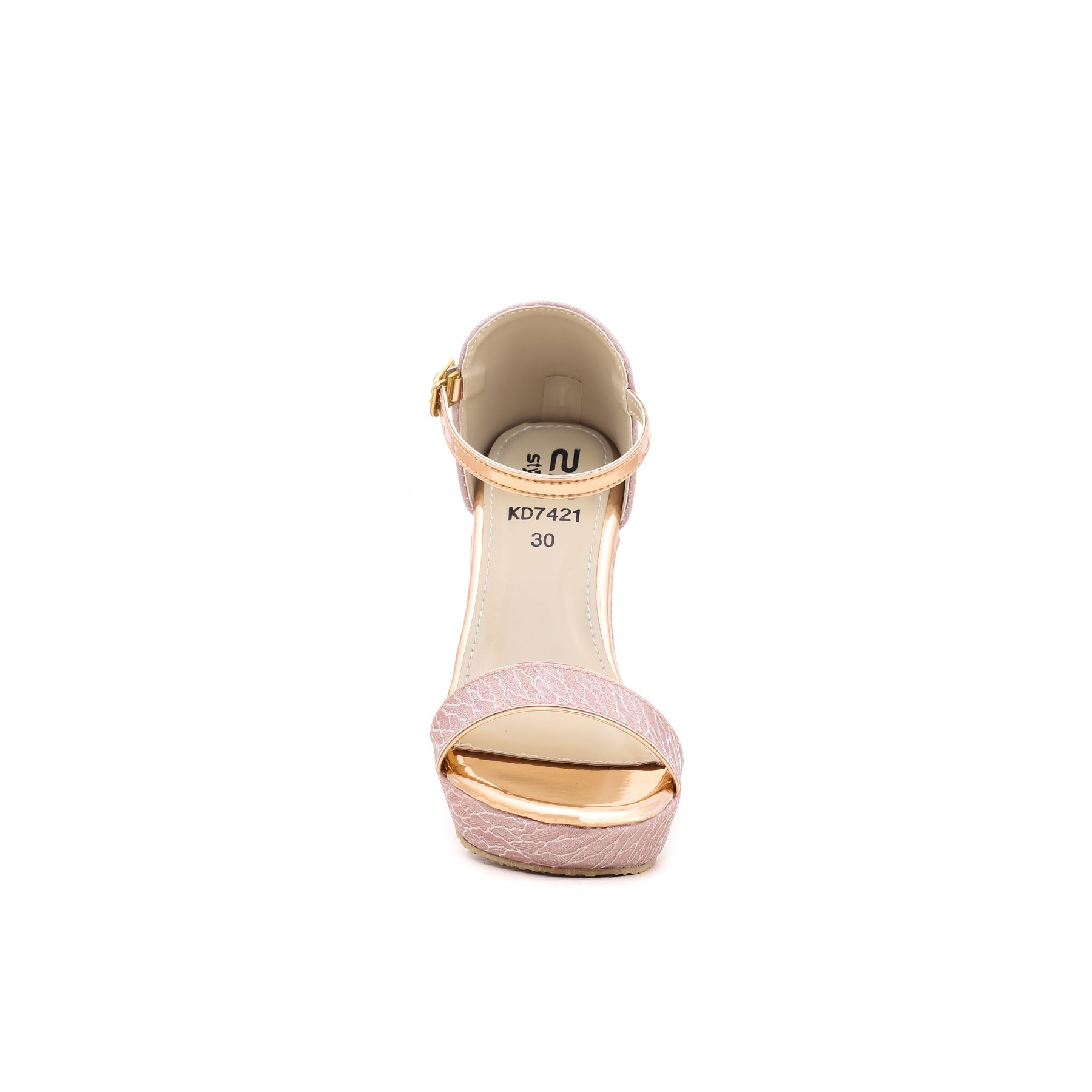 Girls Peach Fancy Sandal KD7421