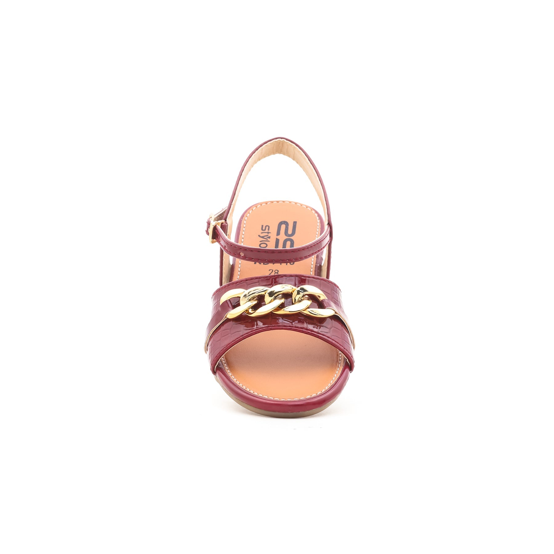 Girls Maroon Formal Sandal KD7446