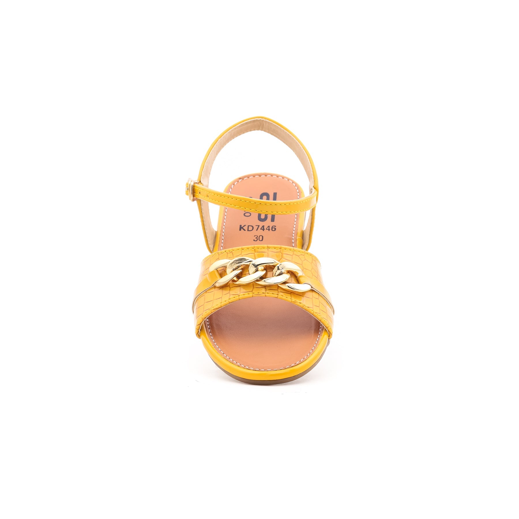 Girls Yellow Formal Sandal KD7446