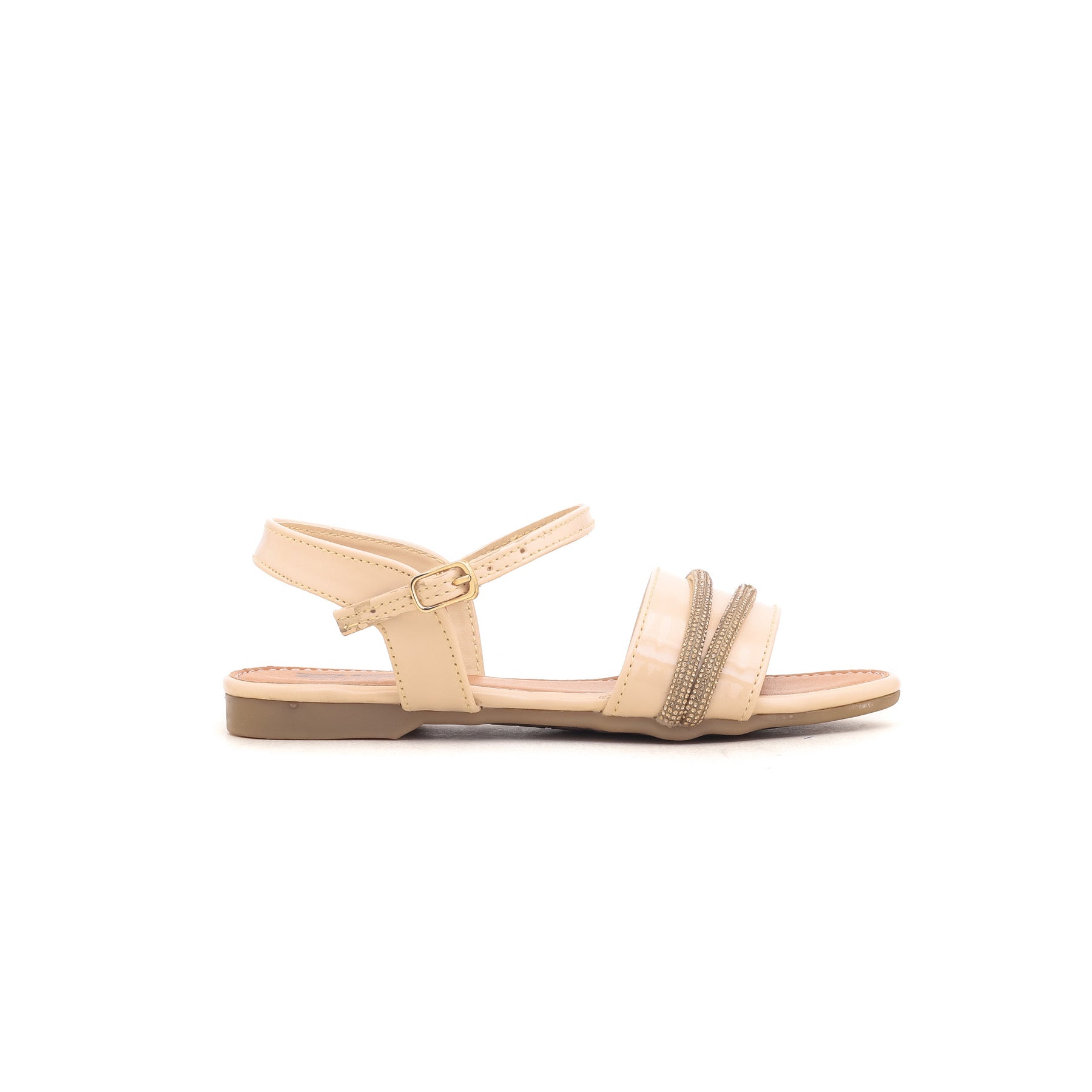 Girls Beige Formal Sandal KD7447