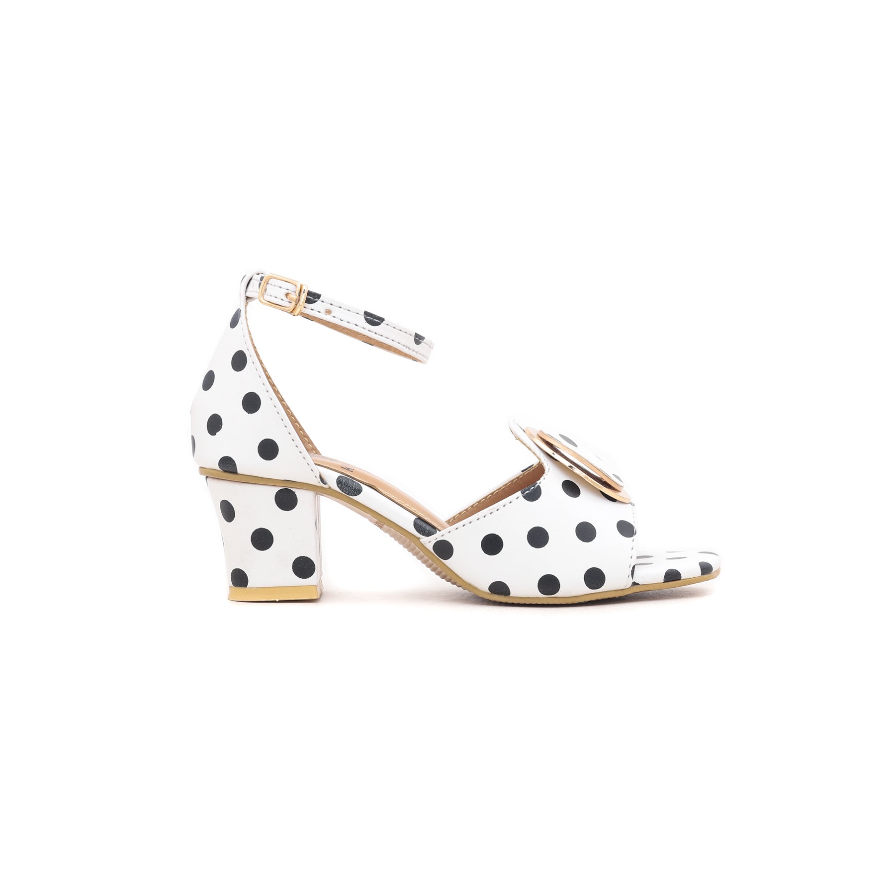 Girls White Formal Sandal KD7549