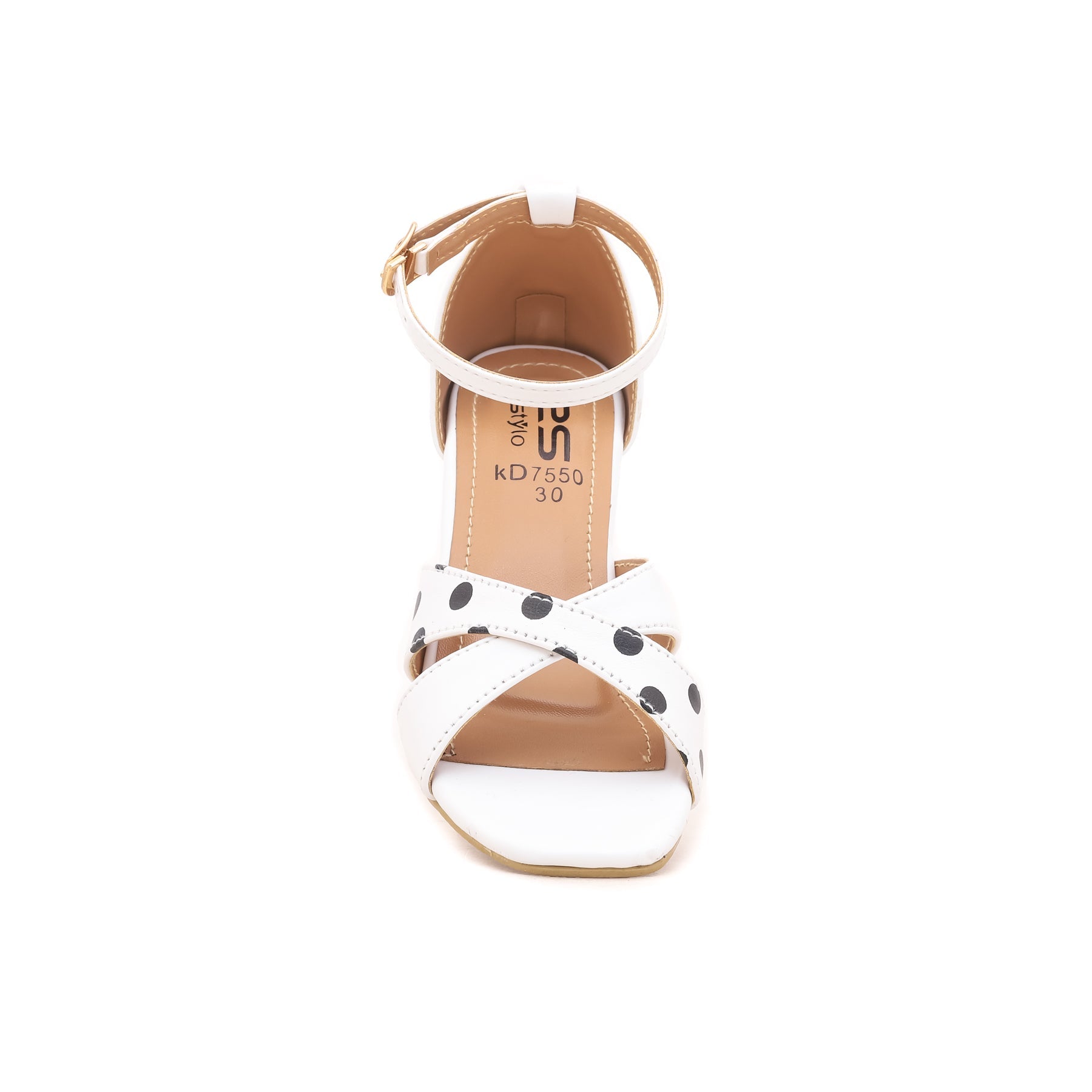 Girls White Formal Sandal KD7550