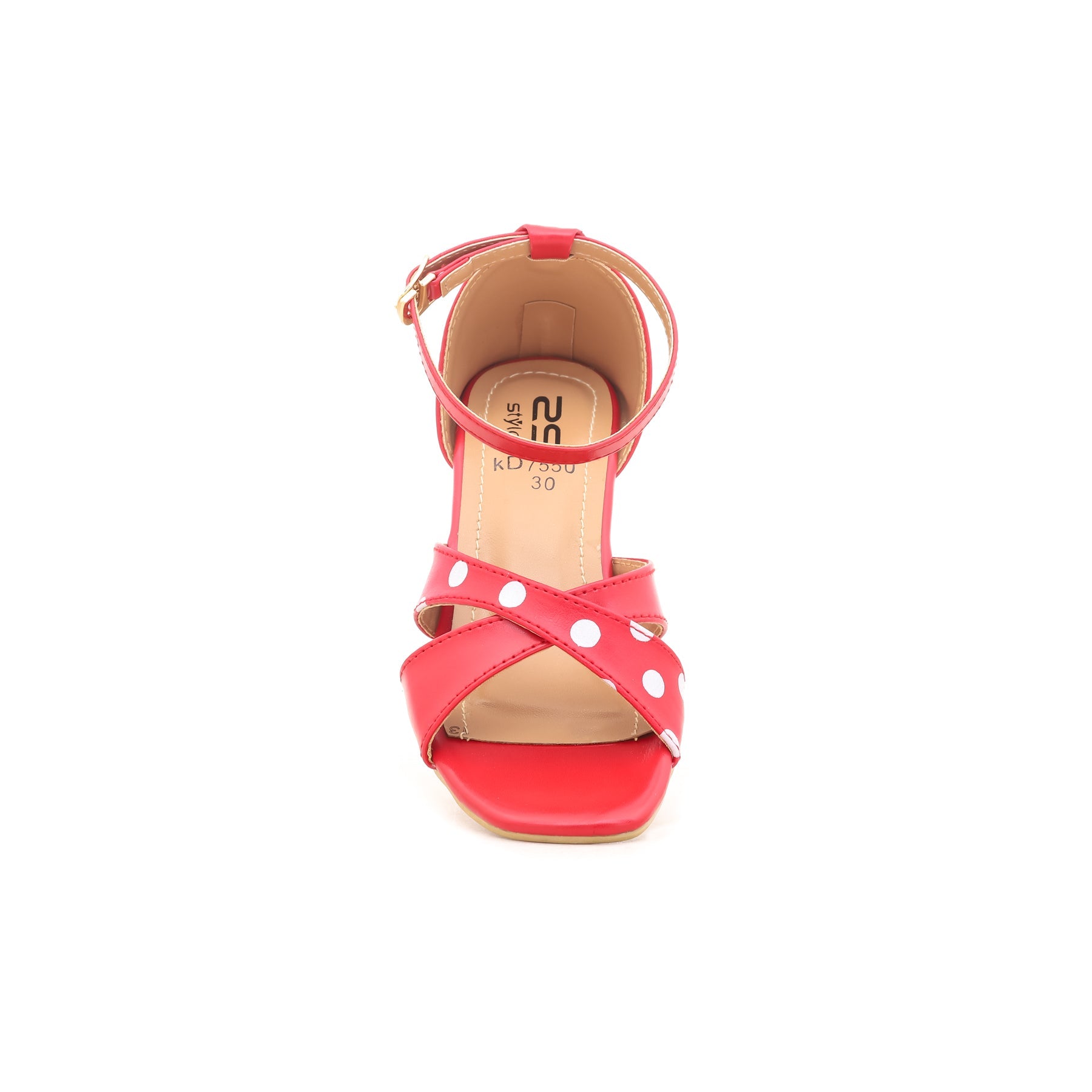 Girls Red Formal Sandal KD7550