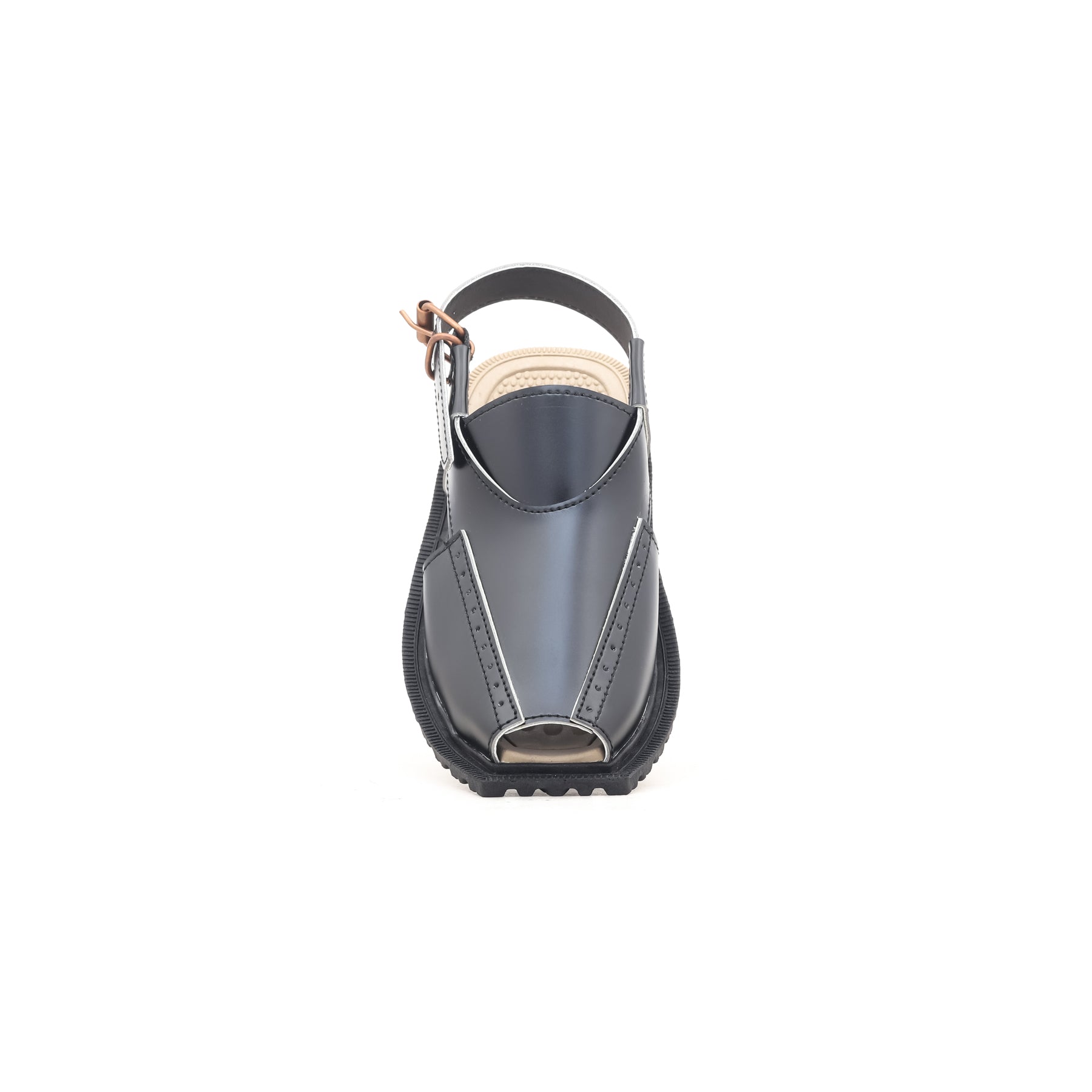 Boys Black Peshawari Chappal KD9242