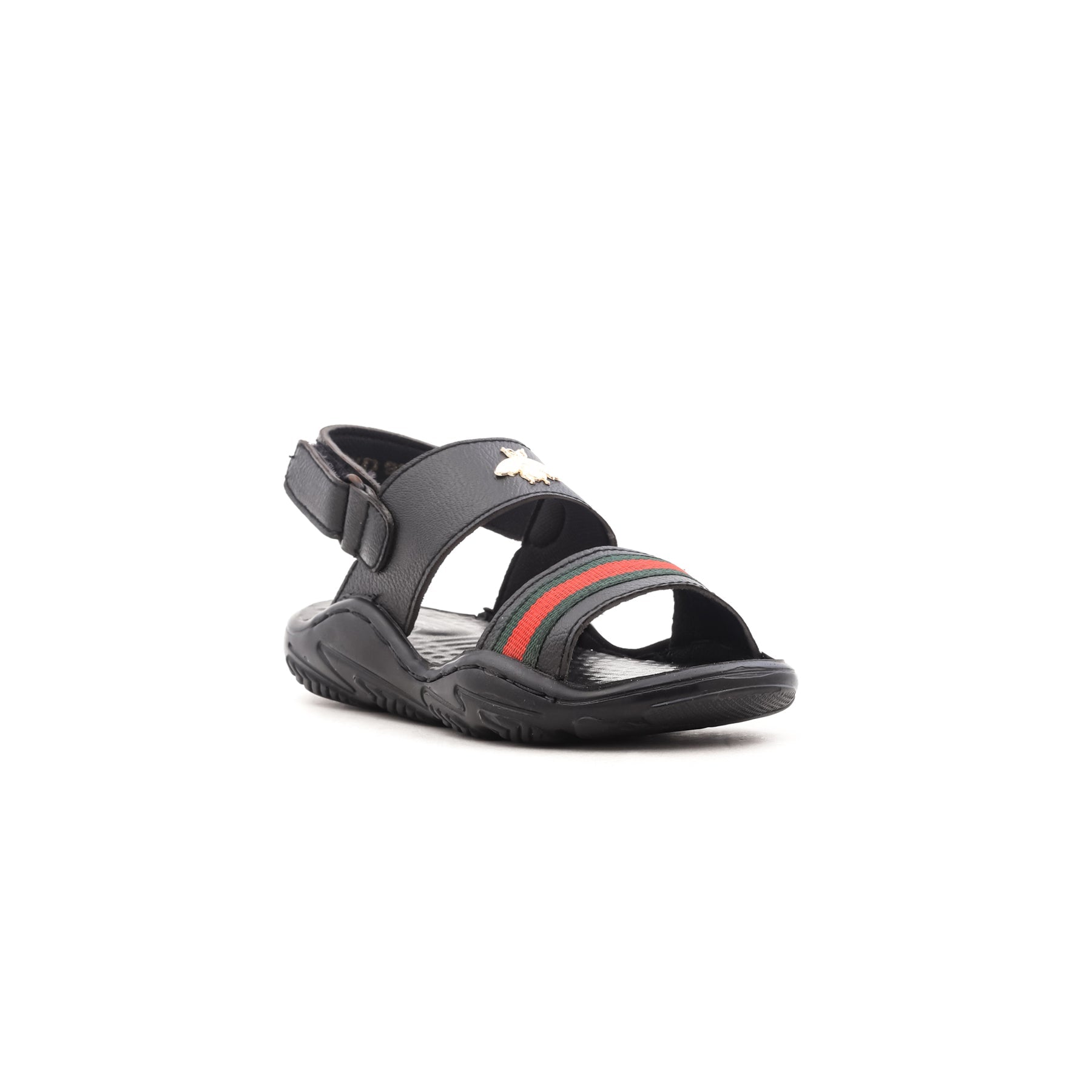 Boys Black Casual Sandal KD9387