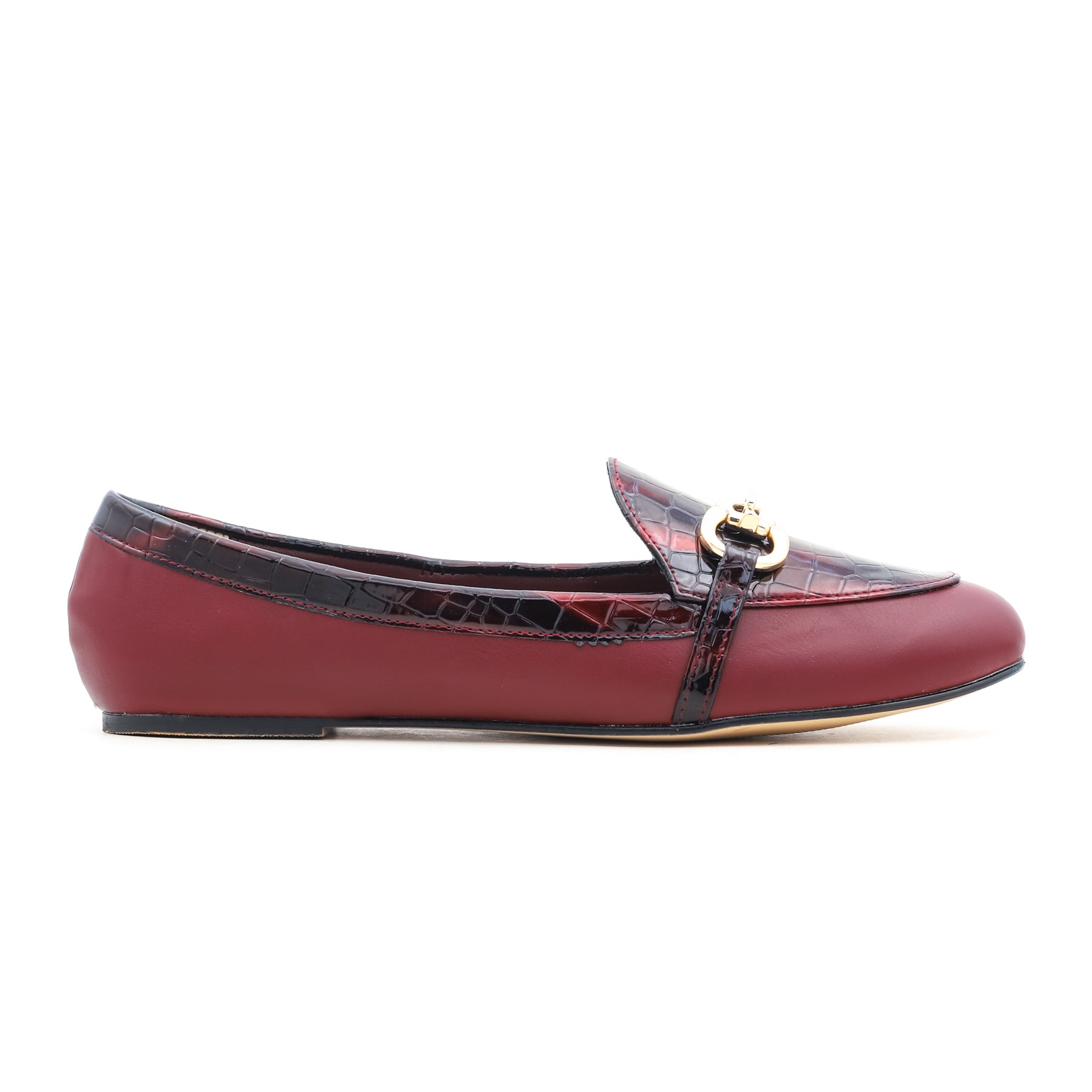 Maroon Winter Pumps LWN408
