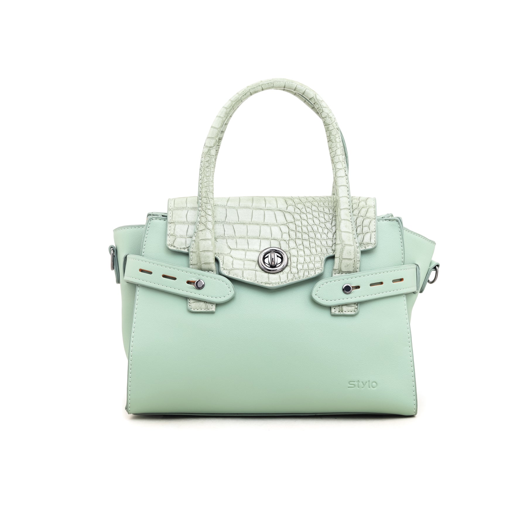 Green Formal Hand Bag P35305