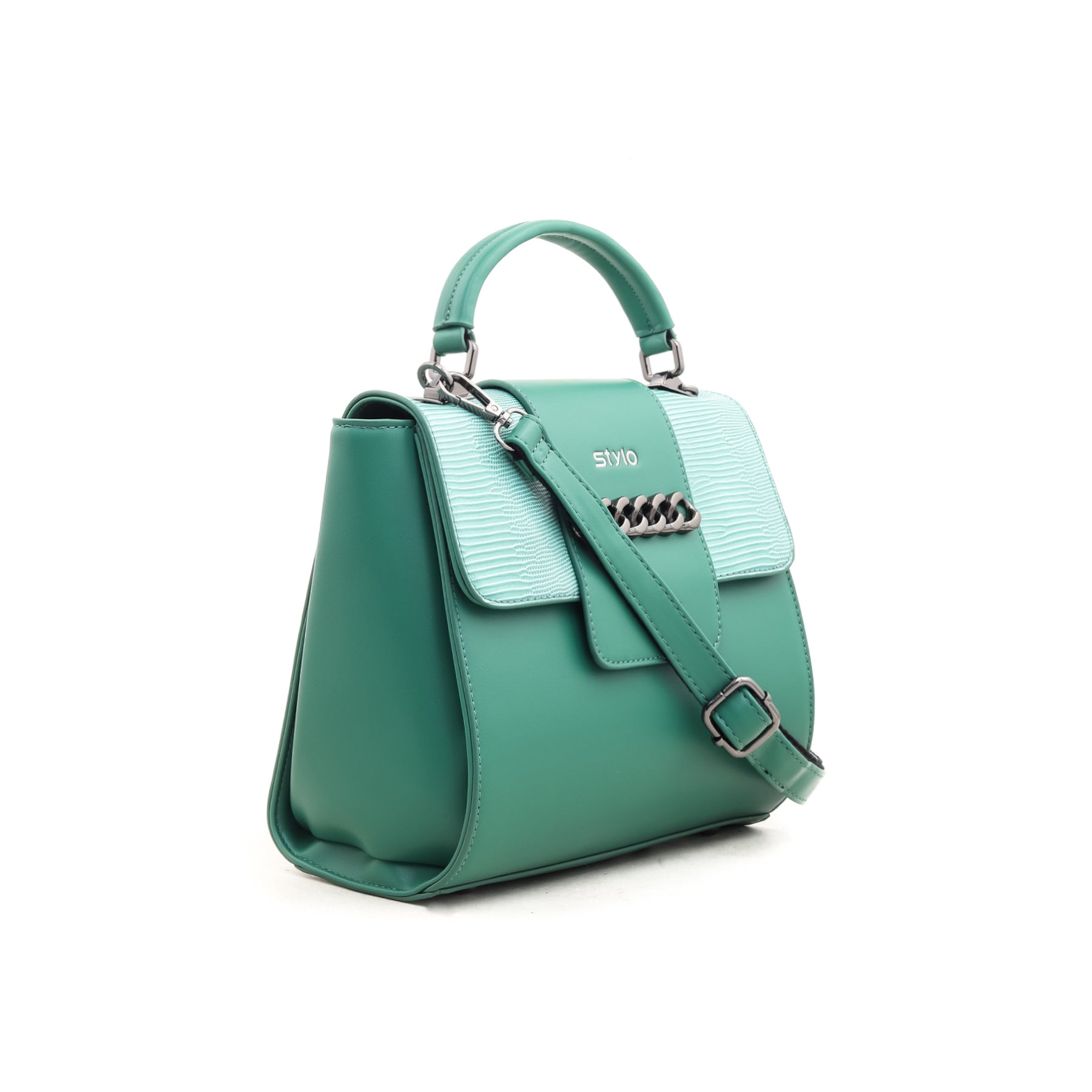 Green Formal Hand Bag P35307