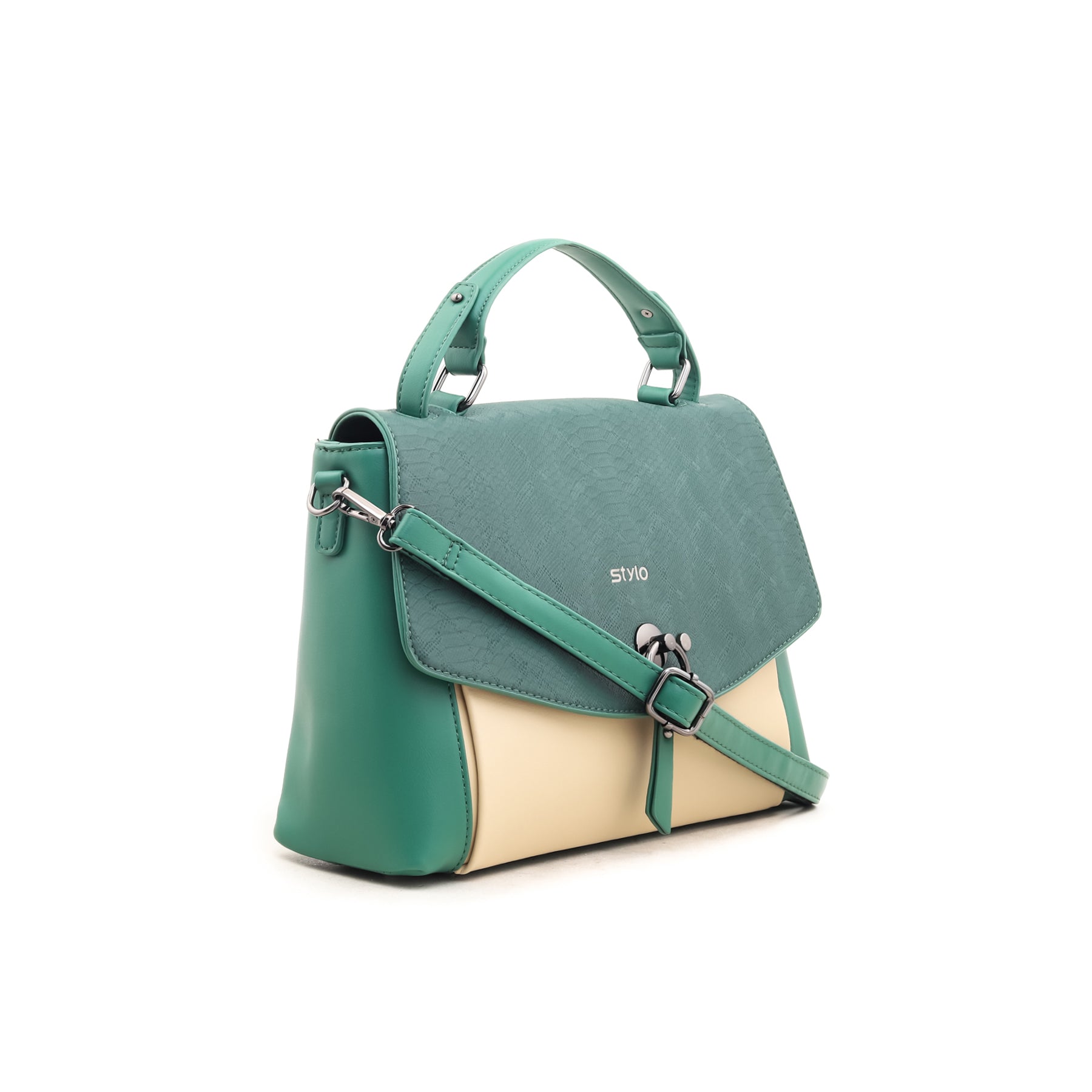 Green Formal Hand Bag P35312