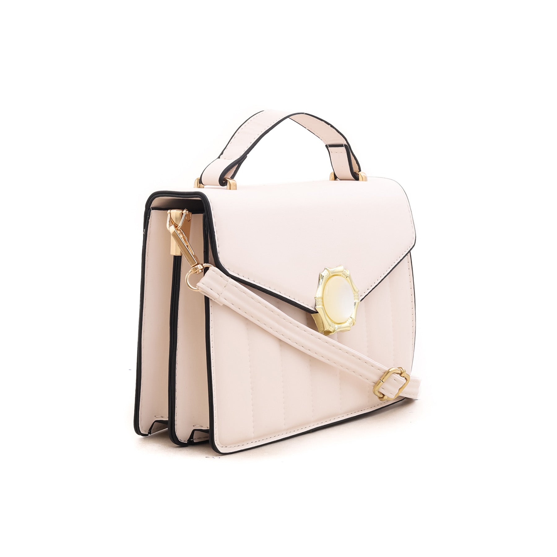 Cream Formal Shoulder Bag P35455