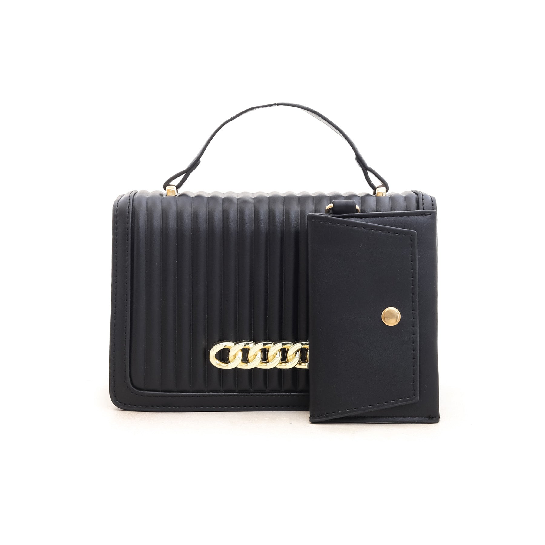 Black Formal Shoulder Bag P35498