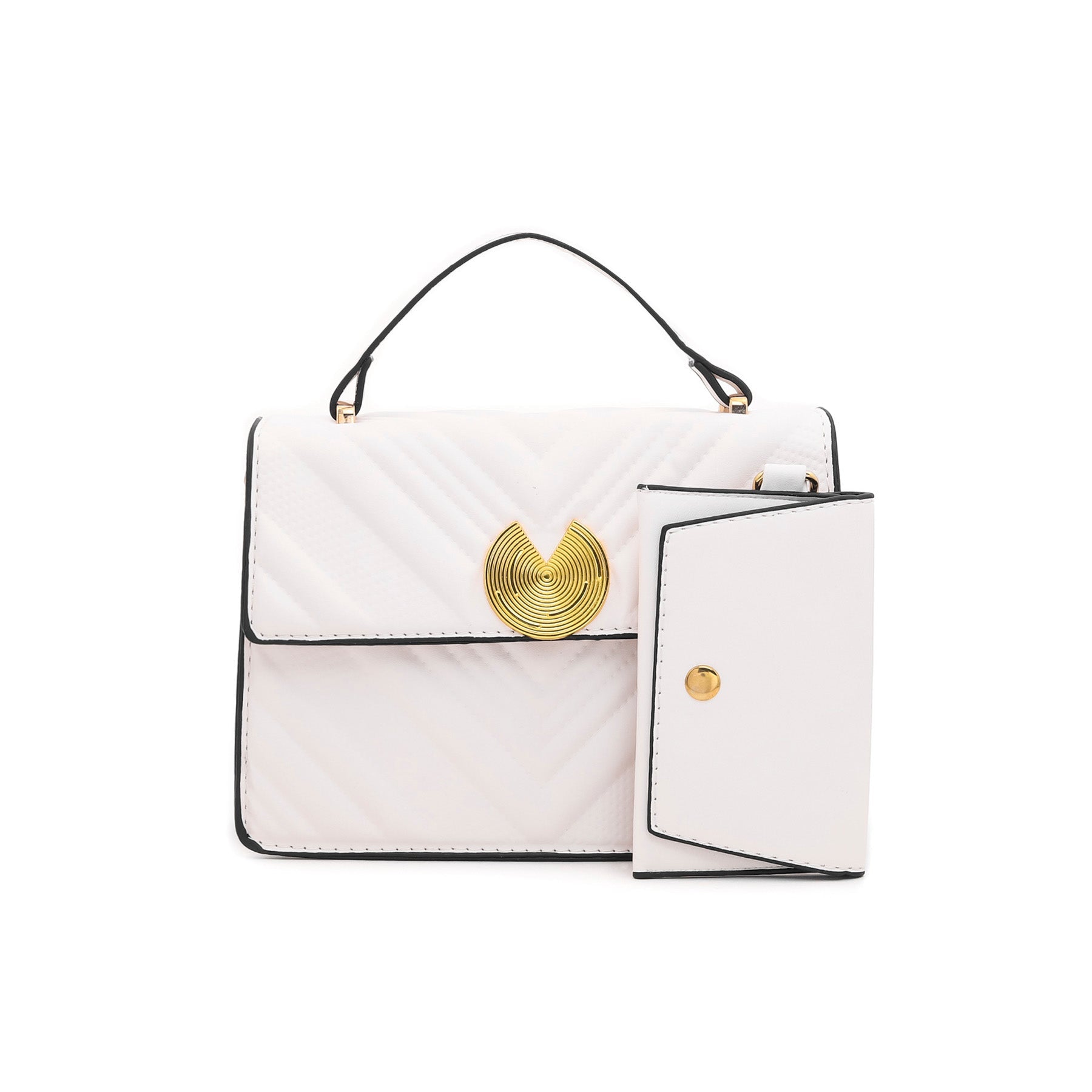 White Formal Shoulder Bag P35507