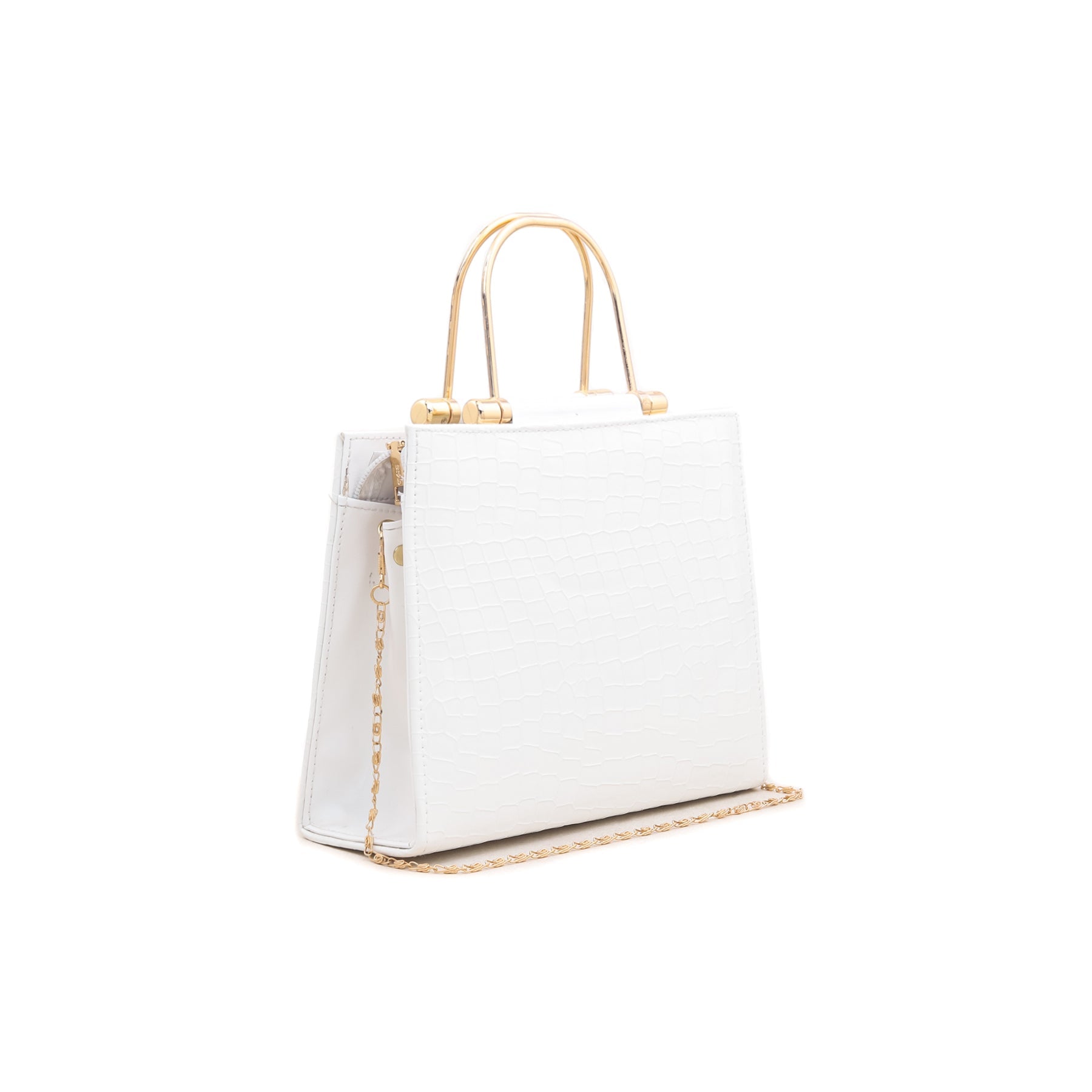 White Casual Hand Bag P55064
