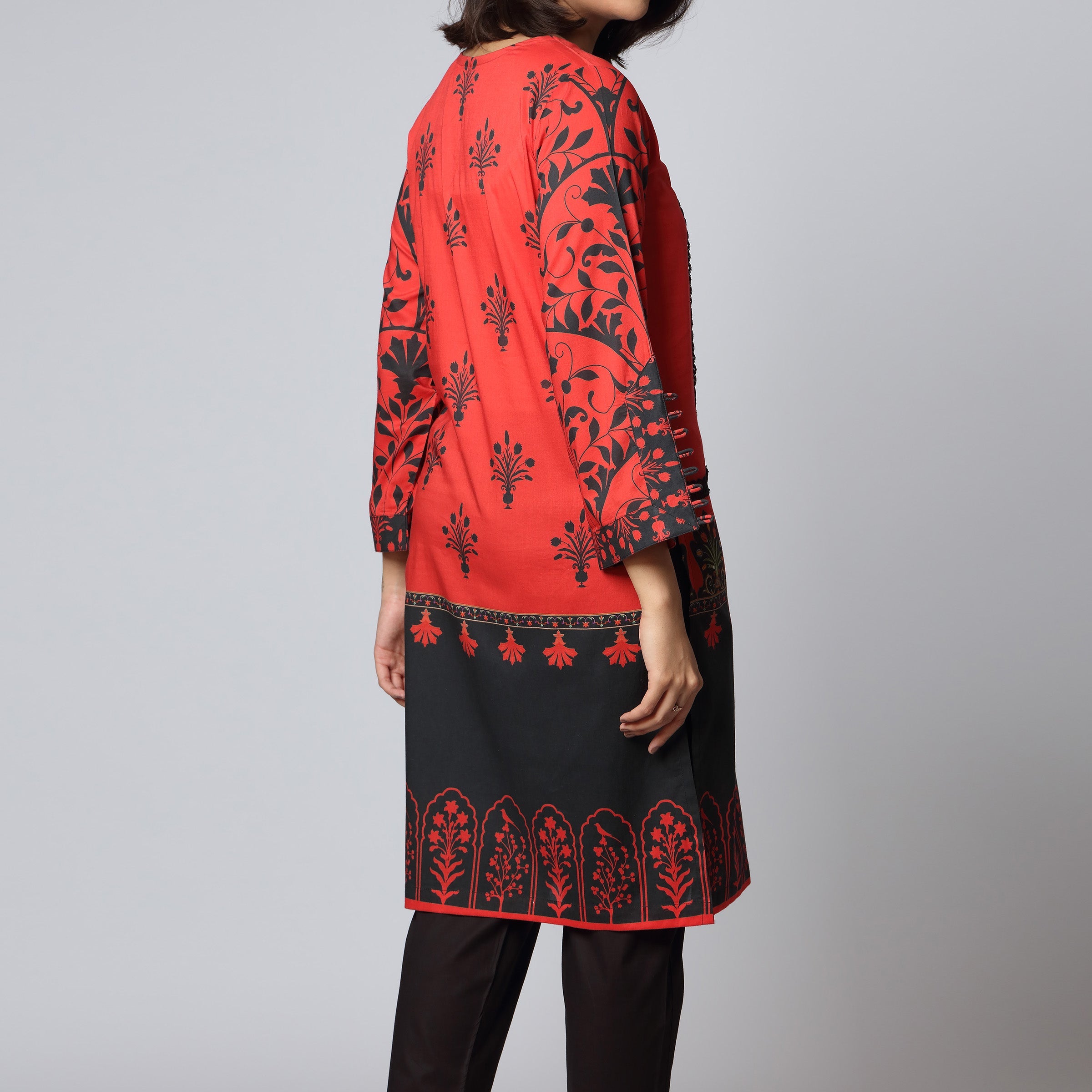 1PC- Digital Printed Lawn Embroidered Shirt PS3430