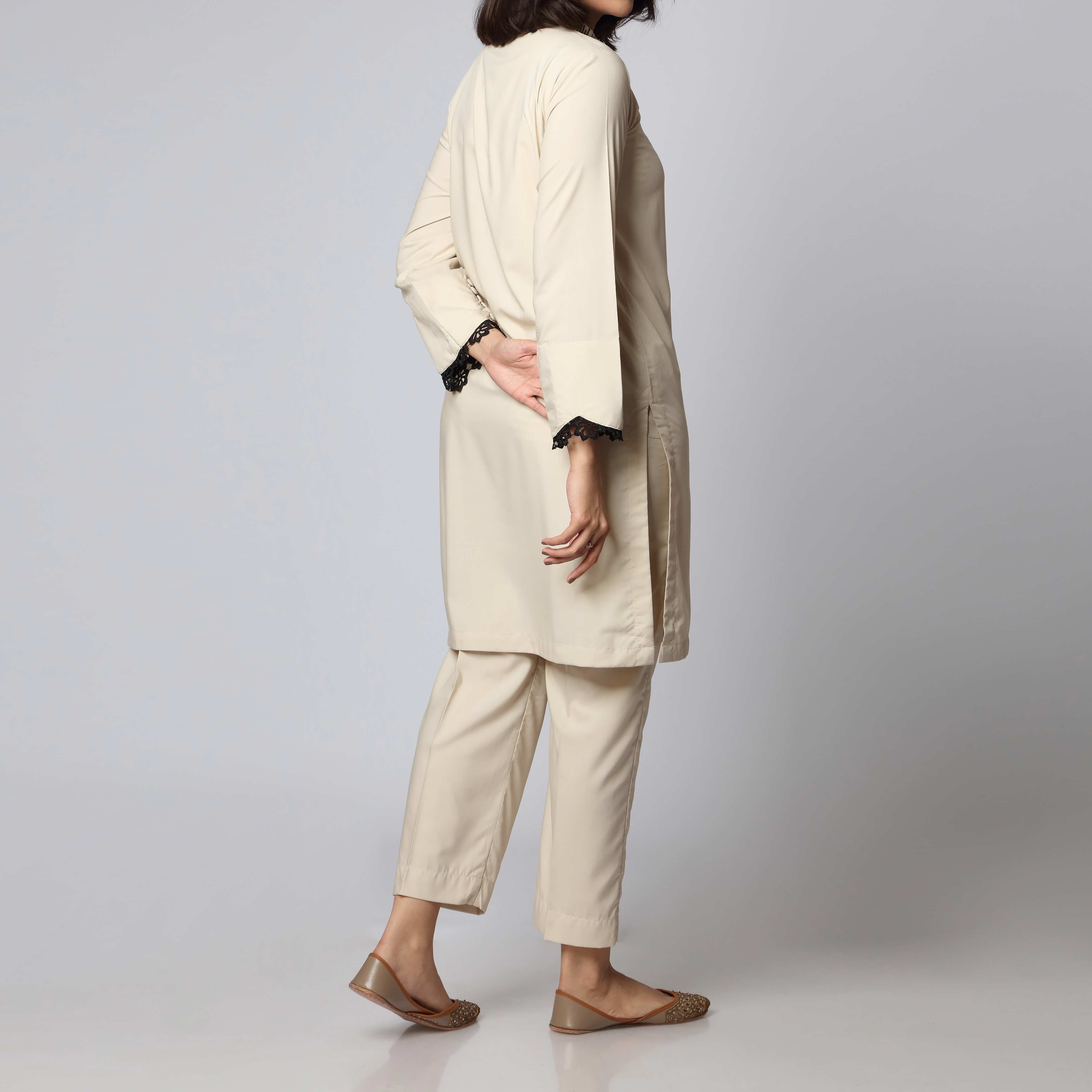 2PC- Solid Shirt & Trouser PS3192