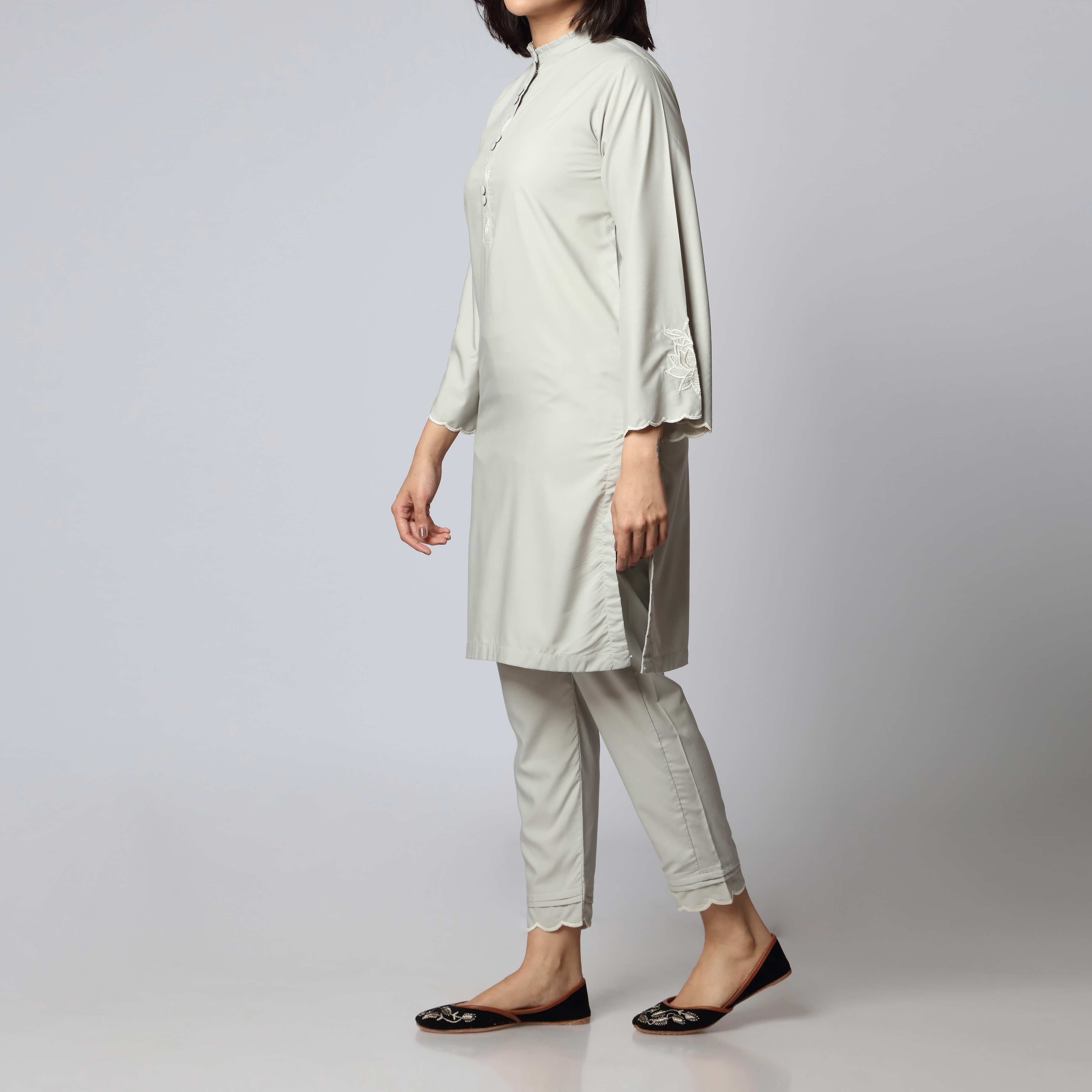 2PC- Embellished Shirt & Trouser PS3196