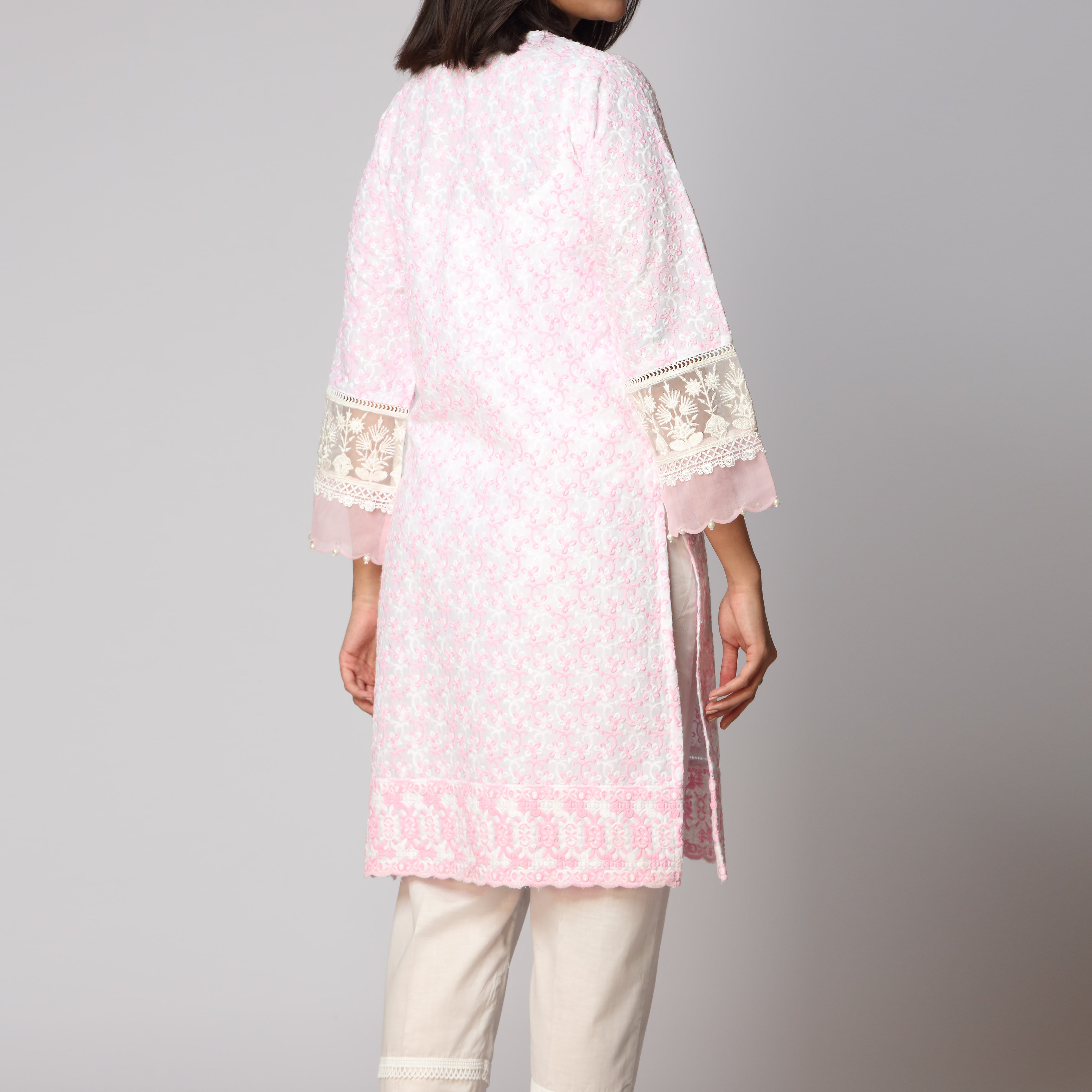 1PC- Embellished ChikanKari Shirt PS3260