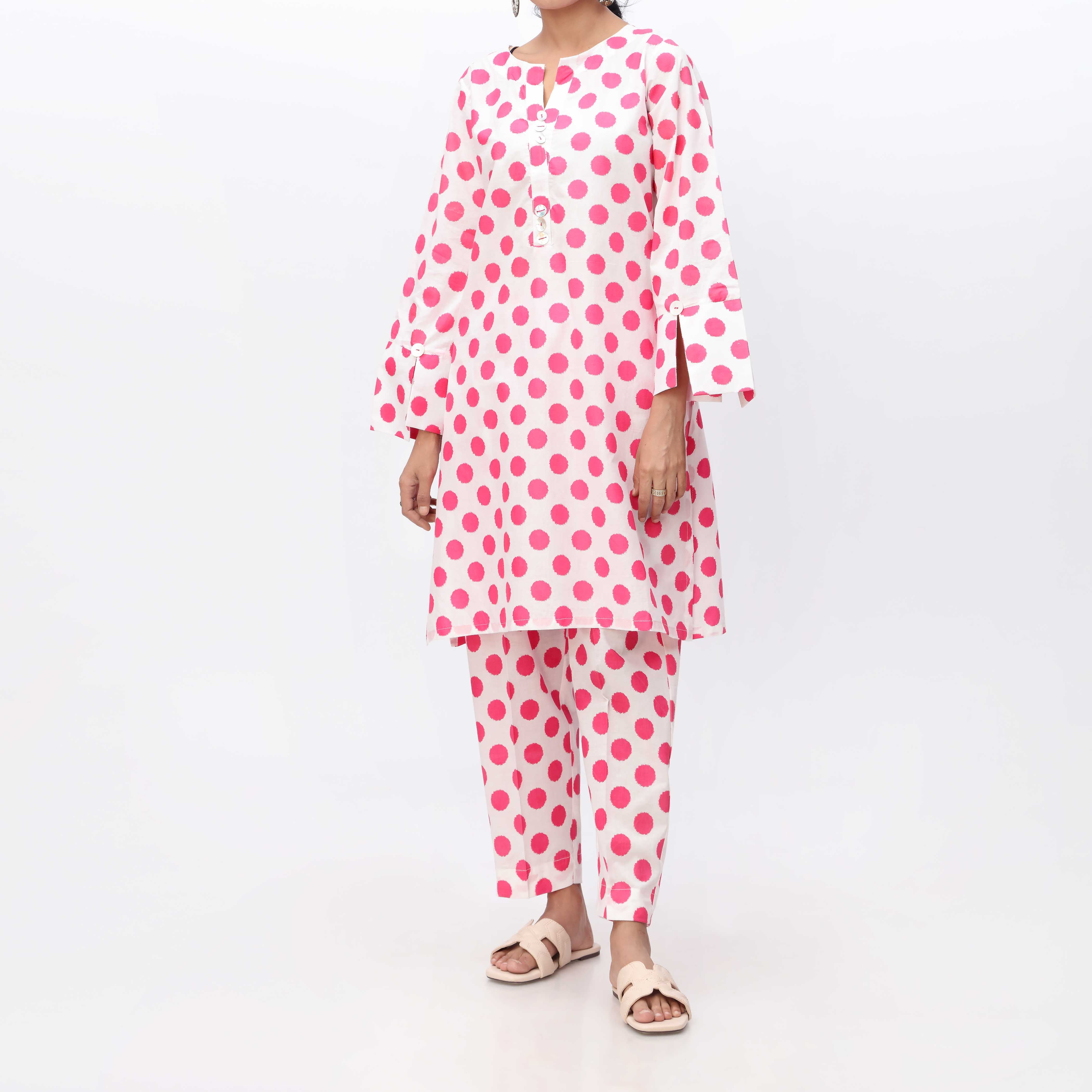 2PC- Printed Cambric Shirt & Trouser PS3324