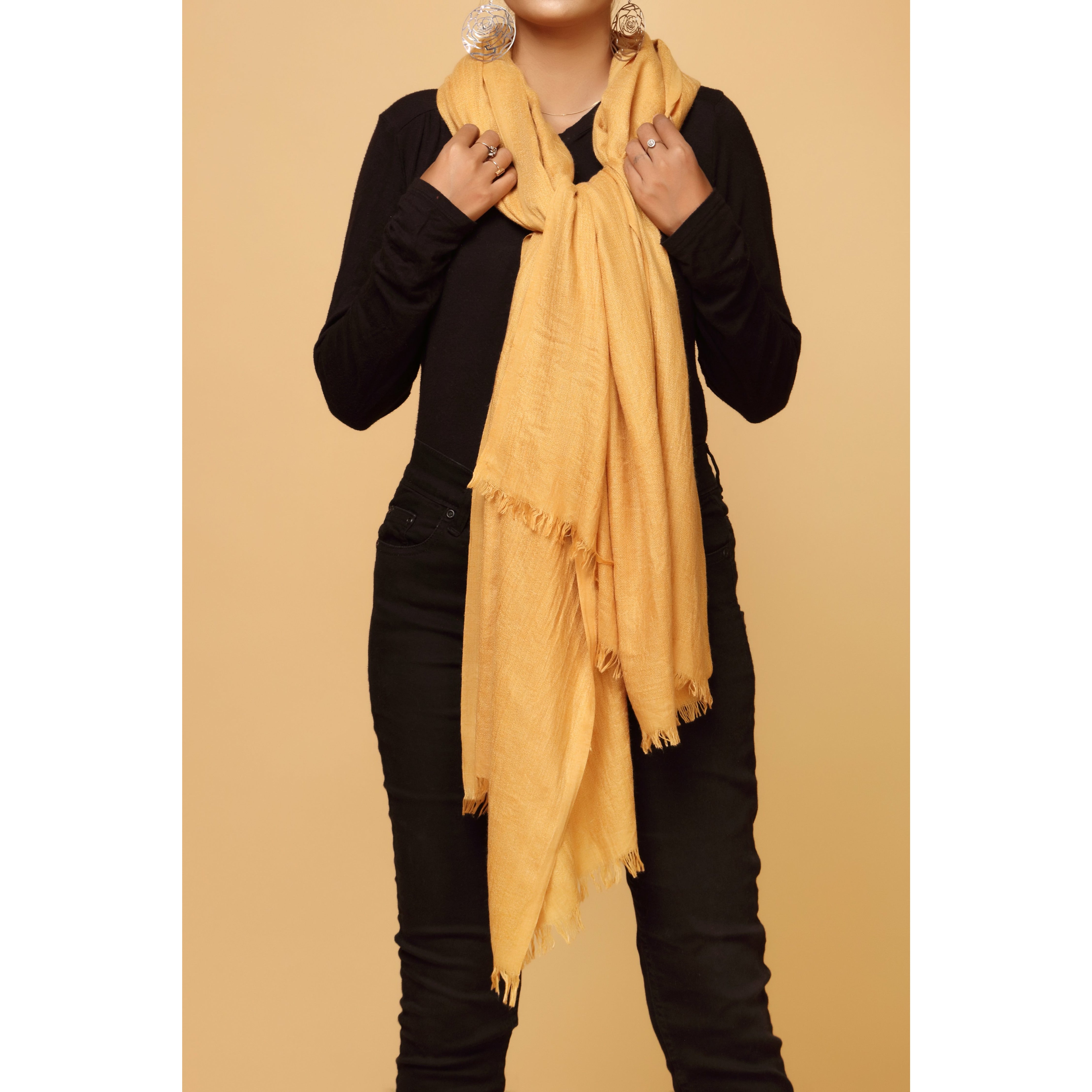 Yellow Color Acrylic Stole PW1703