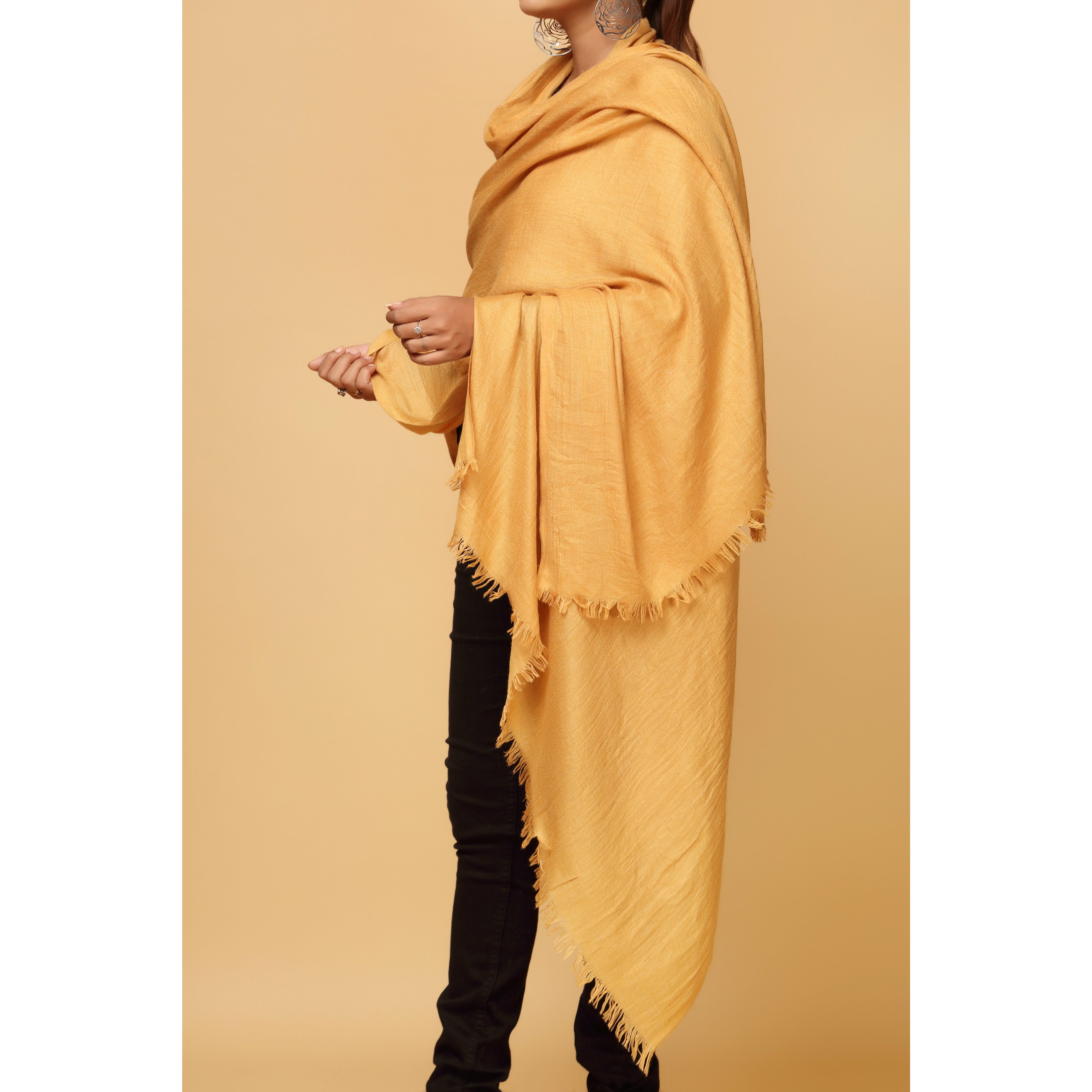 Yellow Color Acrylic Stole PW1703