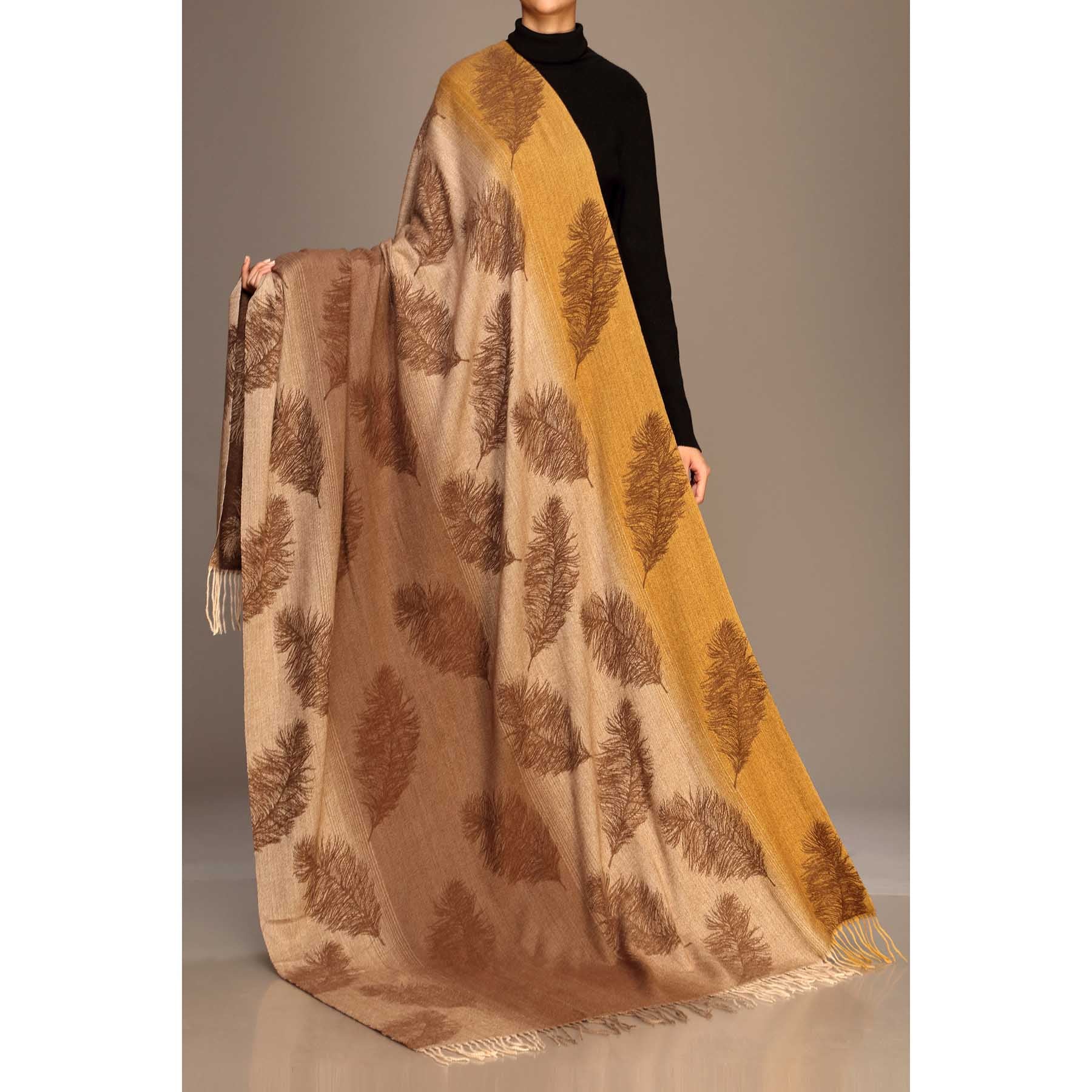 Brown Color Winter Shawl PW1716
