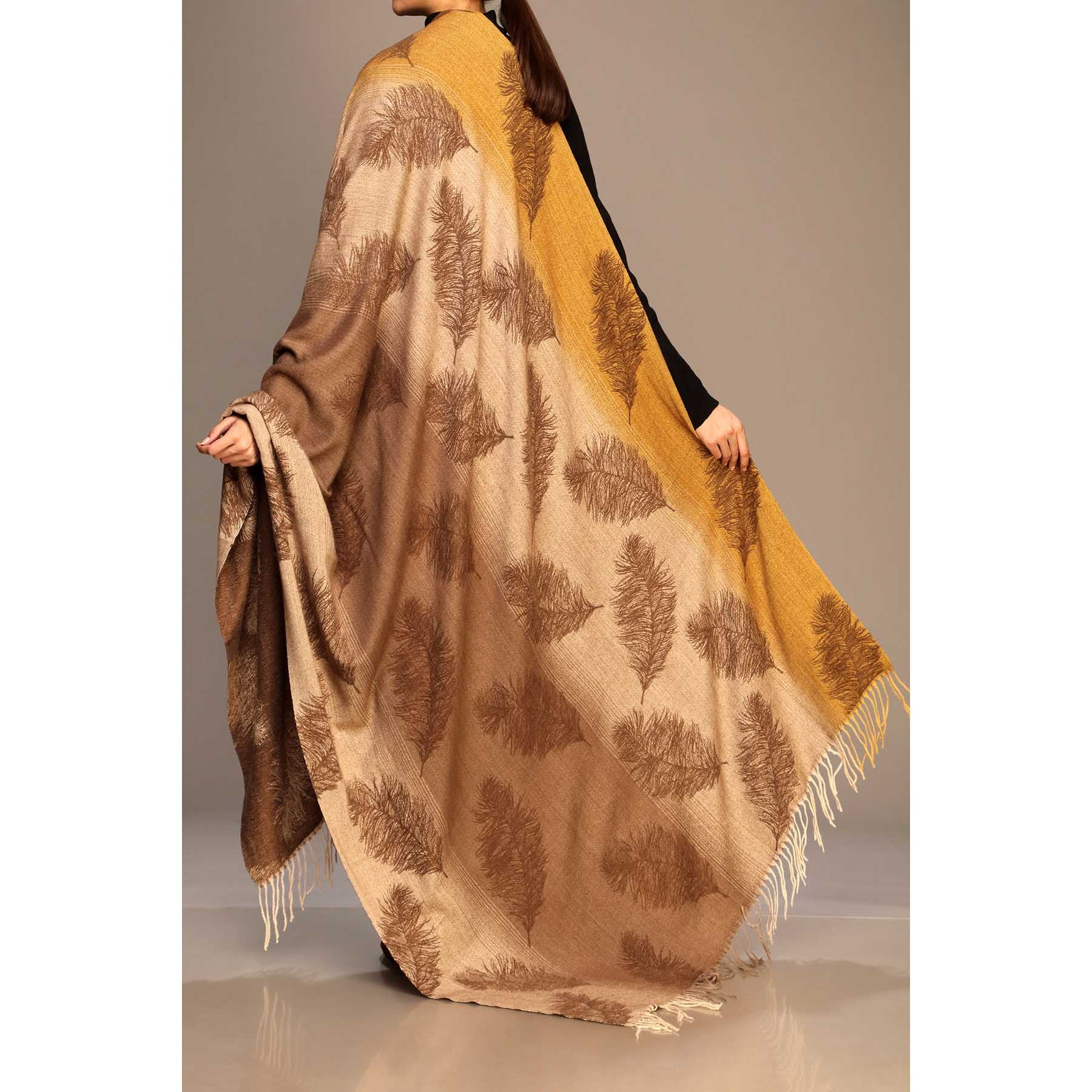 Brown Color Winter Shawl PW1716